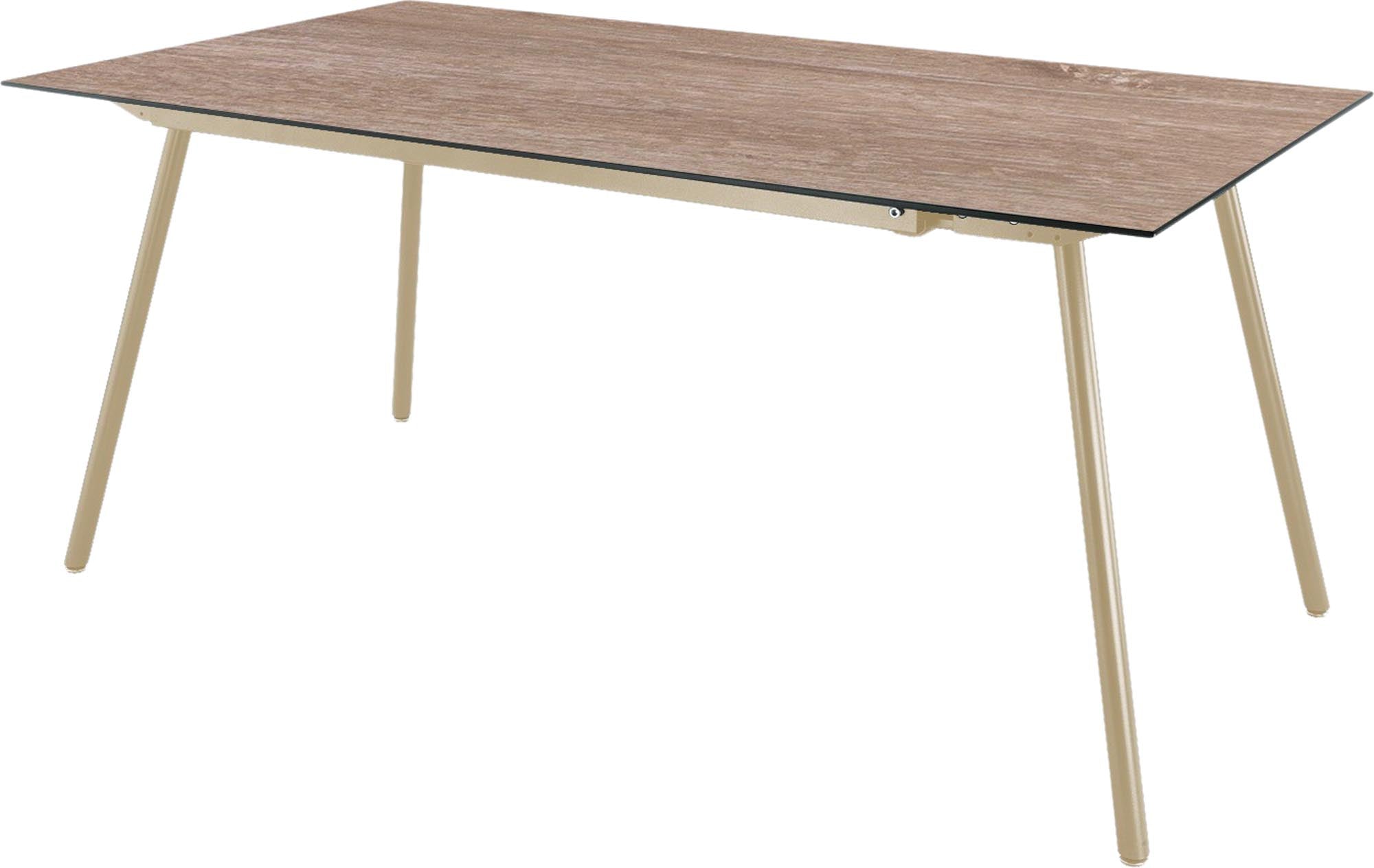 Eleganter Locarno Glasfaser-Gartentisch 160x90 cm von Schaffner, langlebig, wetterfest, pflegeleicht und in vielfältigen Farben für stilvollen Outdoor-Genuss.