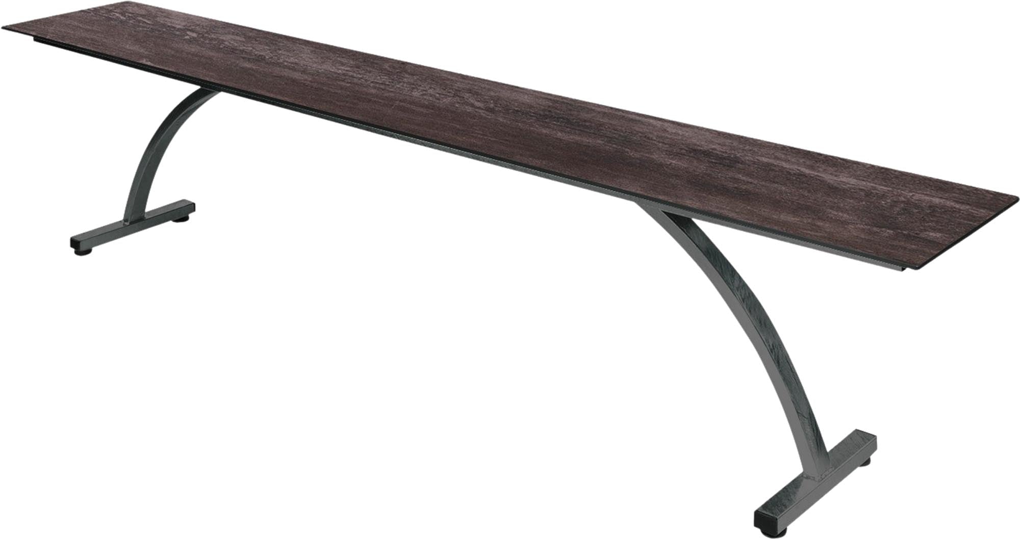 Bernardino Gartenbank aus Glasfasern 220x32 in Stromboli dunkel präsentiert im Onlineshop von KAQTU Design AG. Gartenbank ist von Schaffner