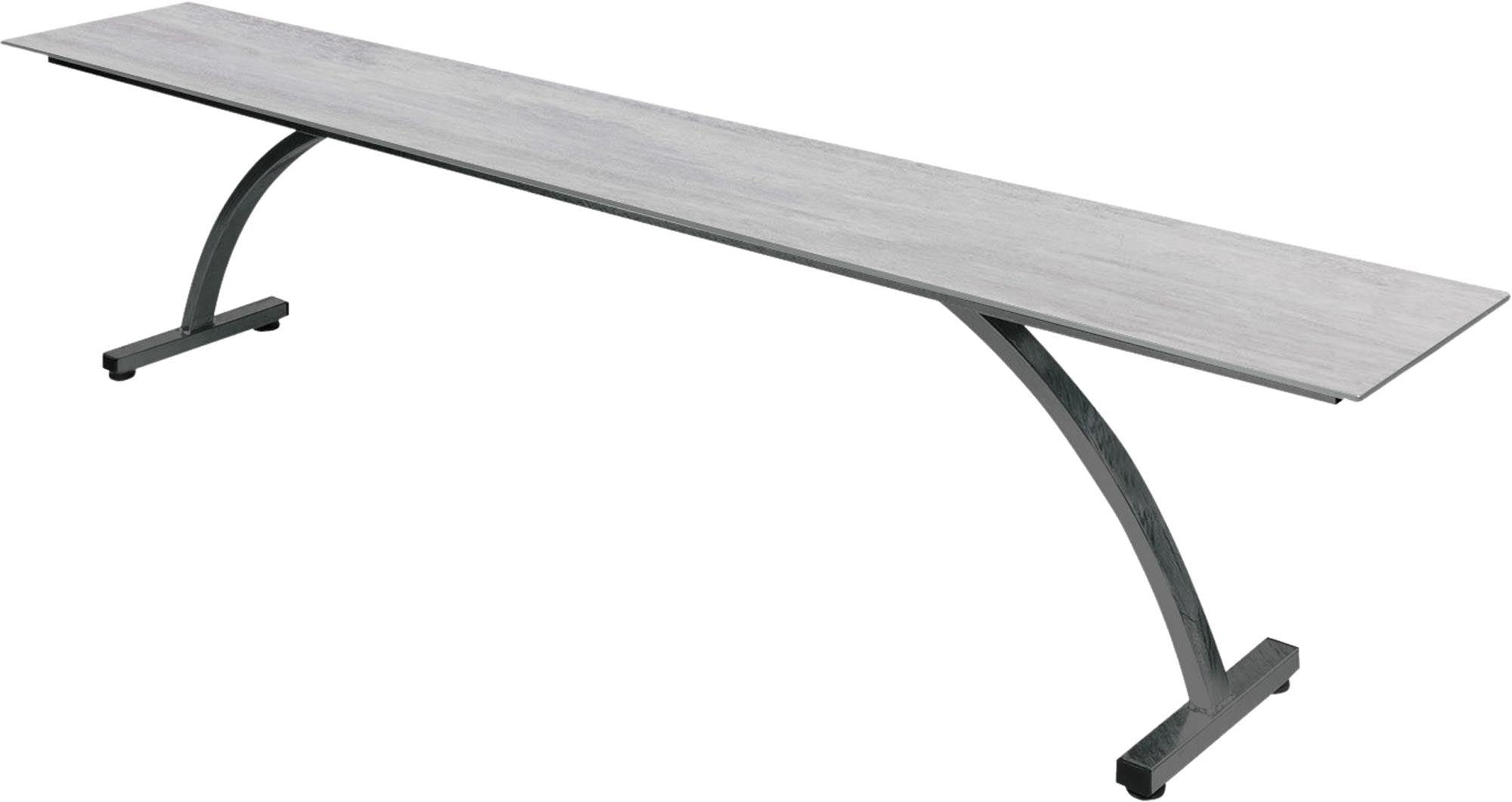 Die Bank Bernardino von Schaffner bietet stilvolle Eleganz und hohen Sitzkomfort, perfekt für gemütliche Momente im Freien.