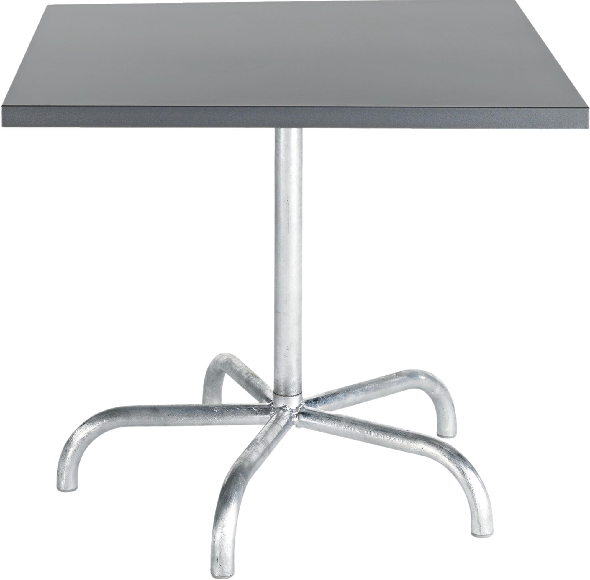 Säntis Metall-Gartentisch 90x90 klappbar in Alusilber präsentiert im Onlineshop von KAQTU Design AG. Gartentisch ist von Schaffner