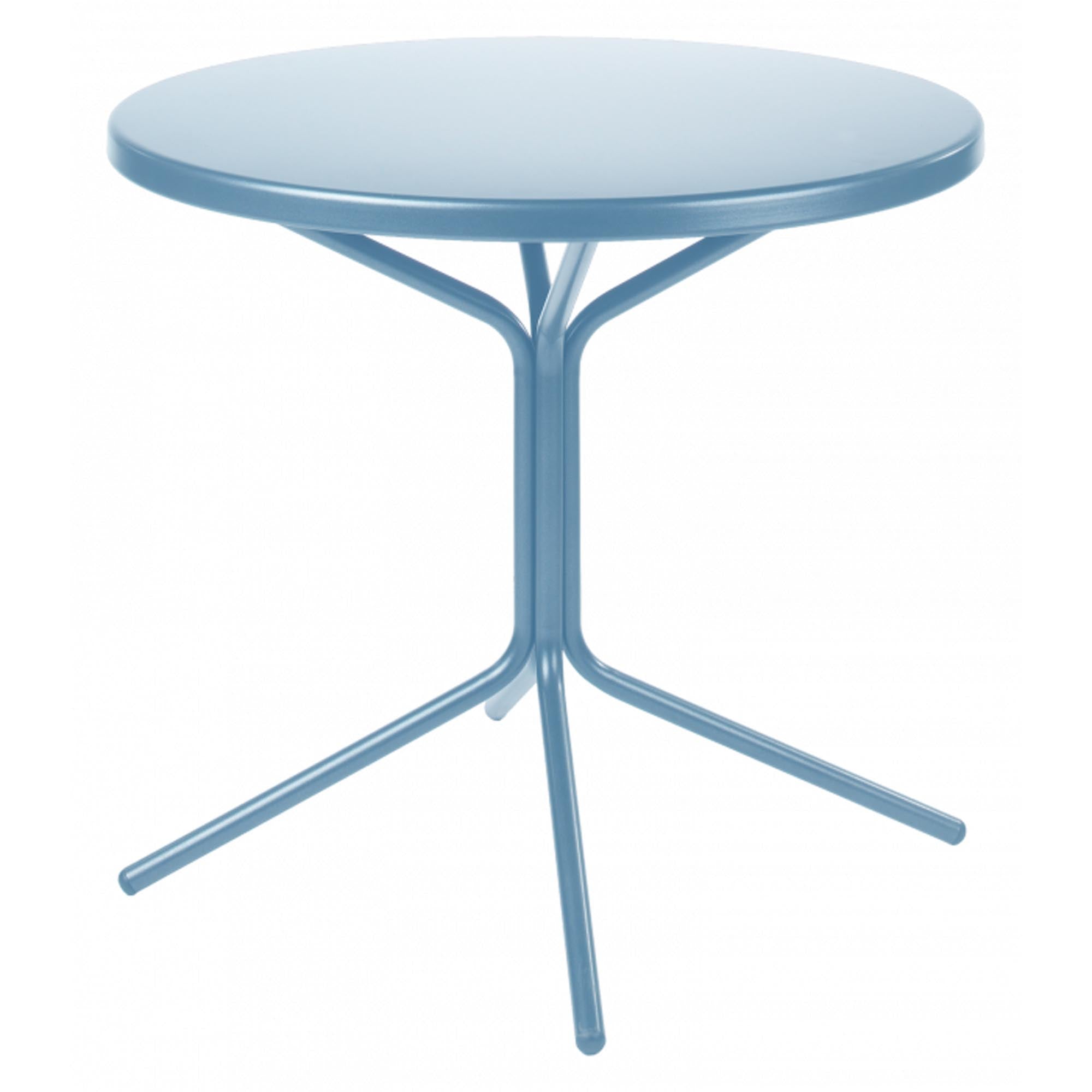 PIX Metall-Beistelltisch Outdoor ø54 / 54 in Pastellblau präsentiert im Onlineshop von KAQTU Design AG. Beistelltisch Outdoor ist von Schaffner