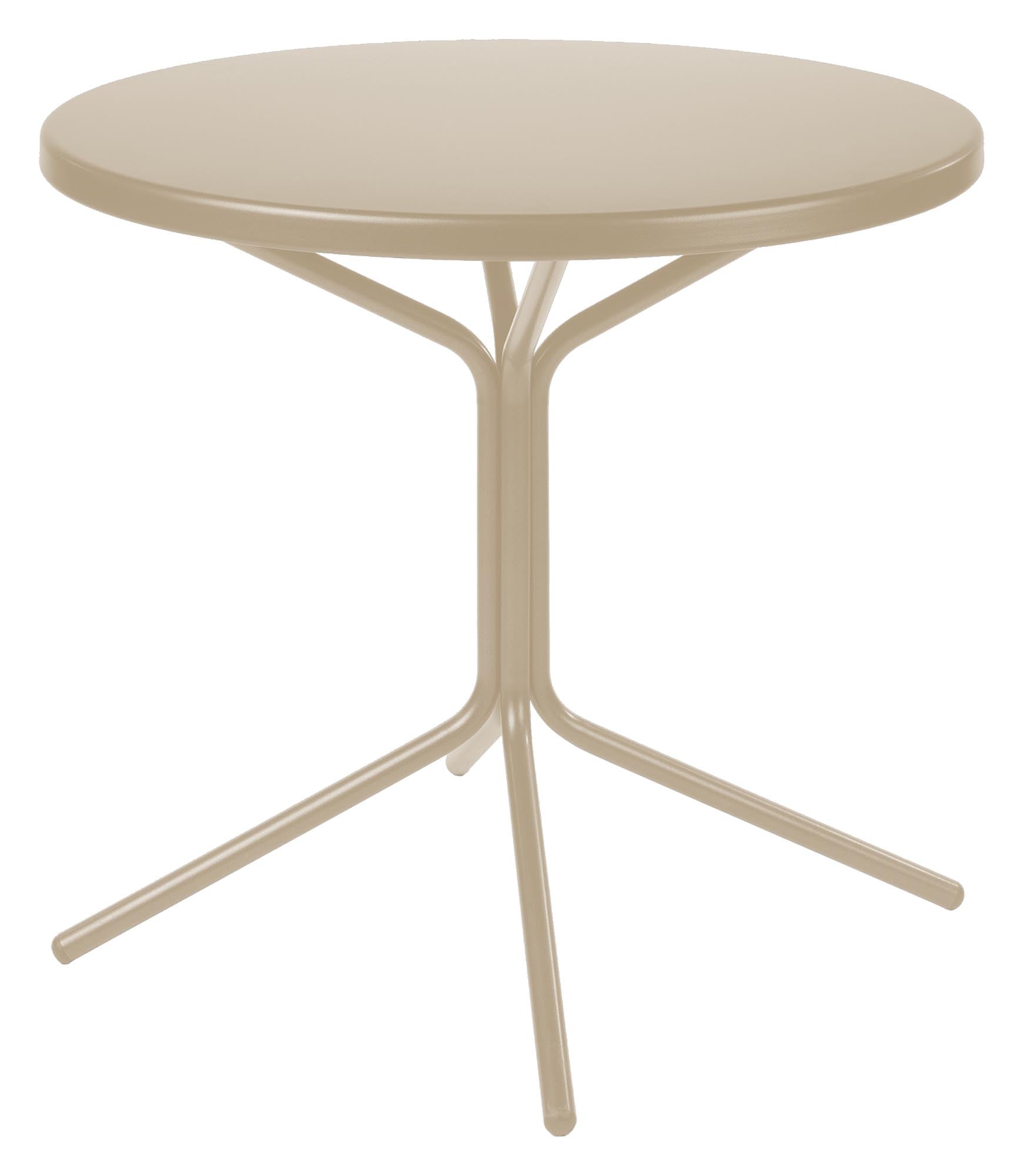 PIX Metall-Gartentisch ø80 / 72 in Pastellbraun präsentiert im Onlineshop von KAQTU Design AG. Gartentisch ist von Schaffner