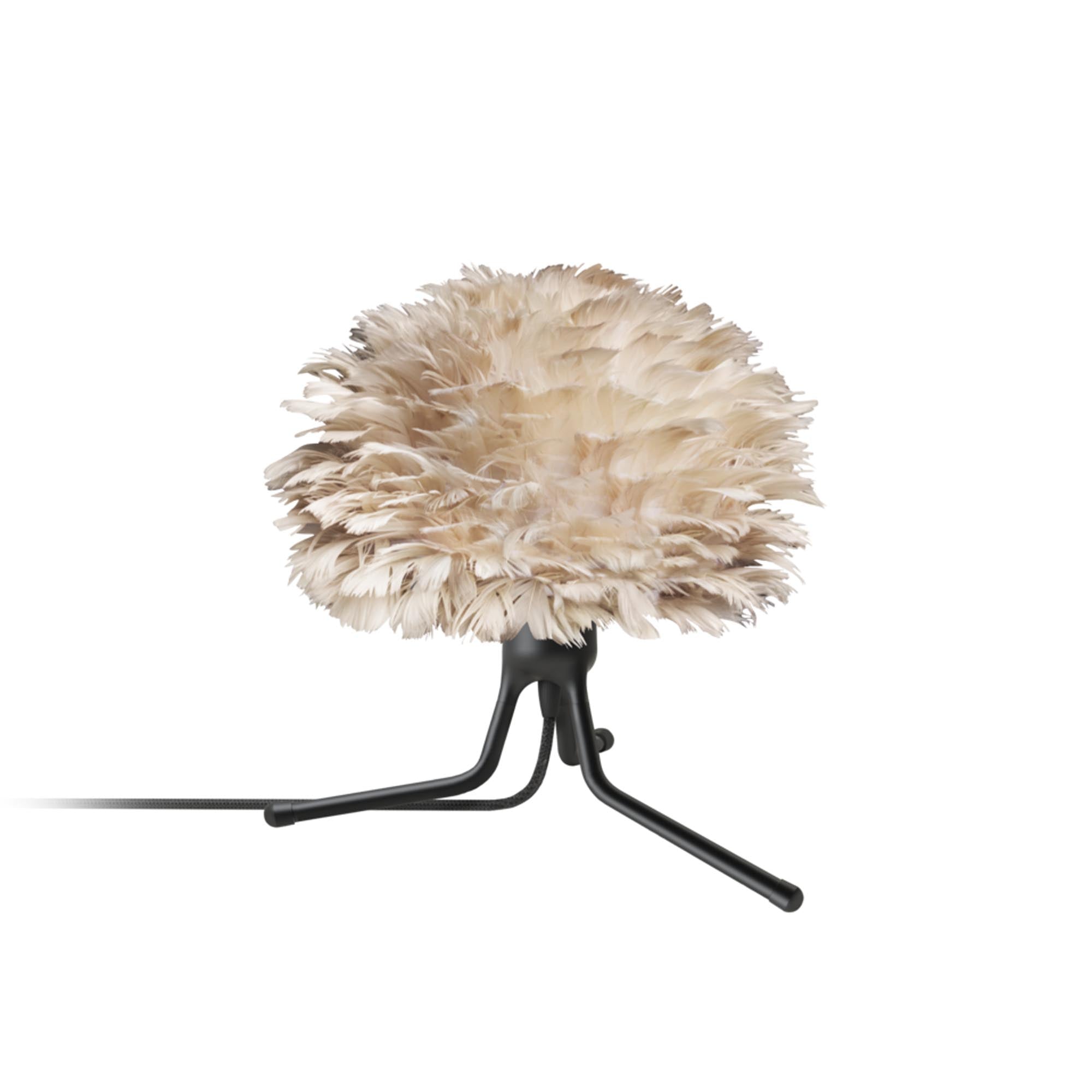 Eos Micro: Luxuriöser Feder-Lampenschirm für stilvolle Akzente.