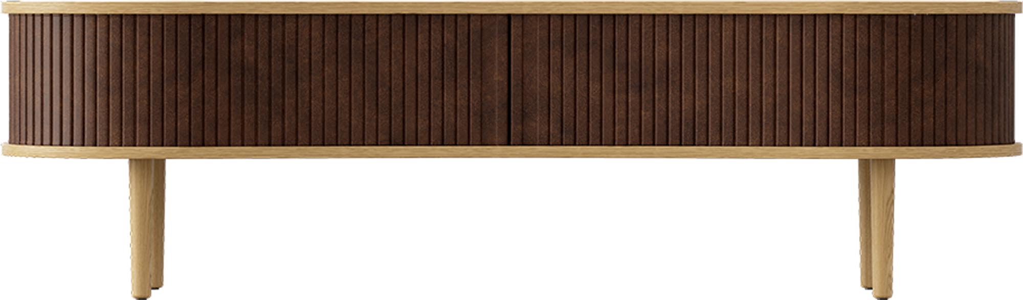 Stilvolles TV-Bank von Umage aus hochwertigem Eichenholz, vereint Funktionalität und skandinavische Eleganz für Ihr Zuhause.