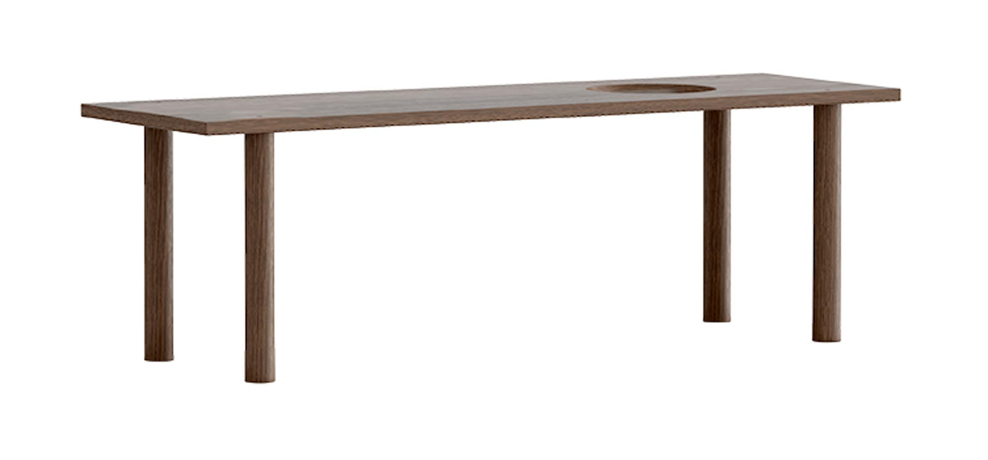 Elegantes Umage Regalbrett mit Loch und 4 Füssen für moderne Räume.