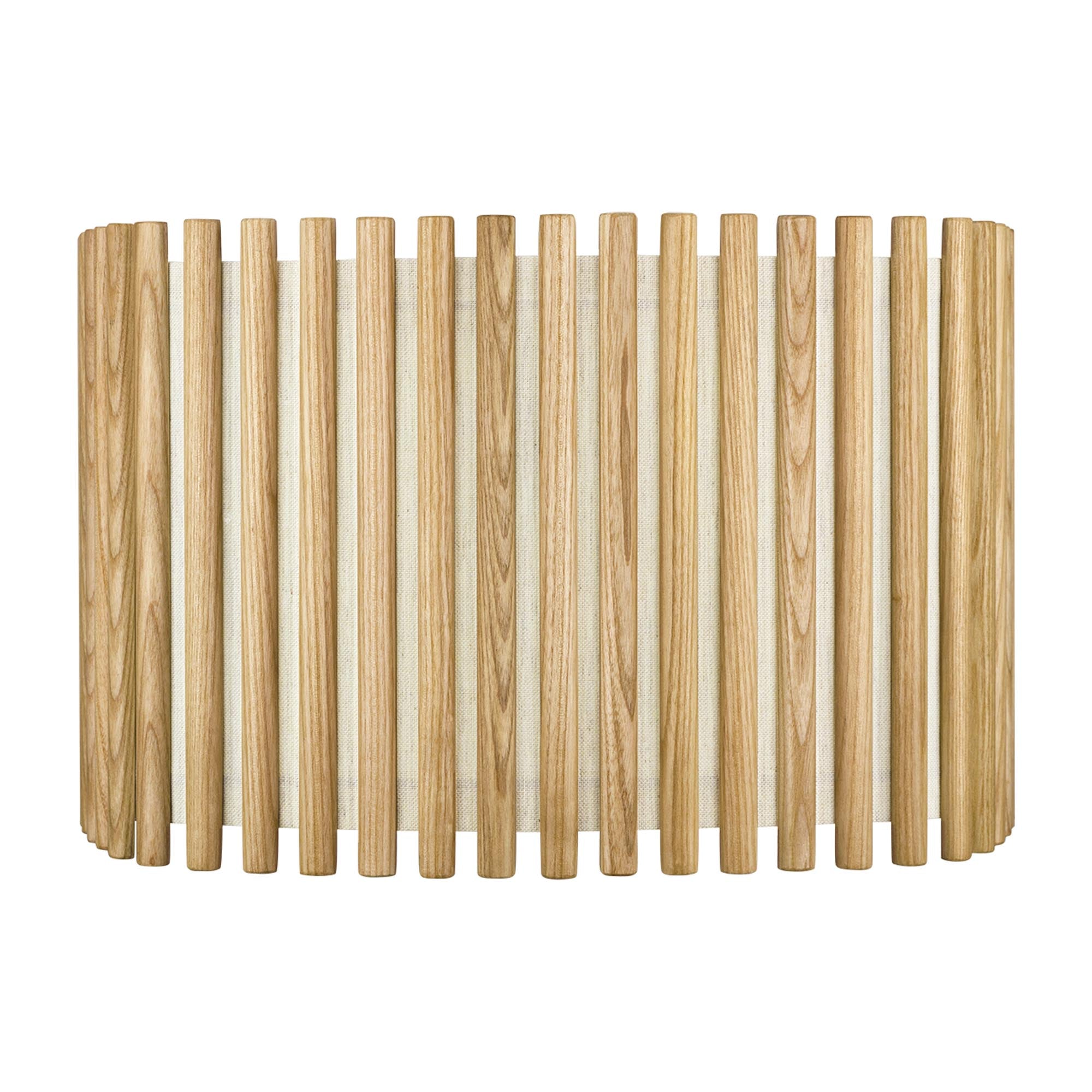 Komorebi Square: Eleganter Lampenschirm mit skandinavischem Holzflair.