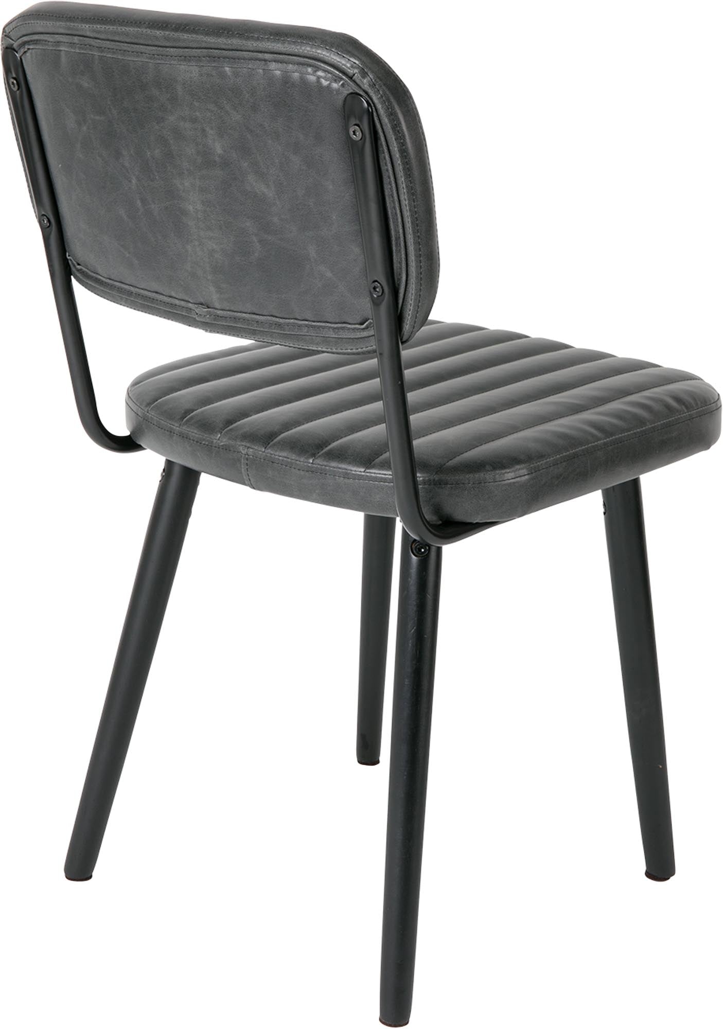 Der Stuhl JAKE WORN von White Label Living besticht durch sein stilvolles Design, robustes Eichenholz und edles Kunstleder für zeitgemäße Einrichtung.