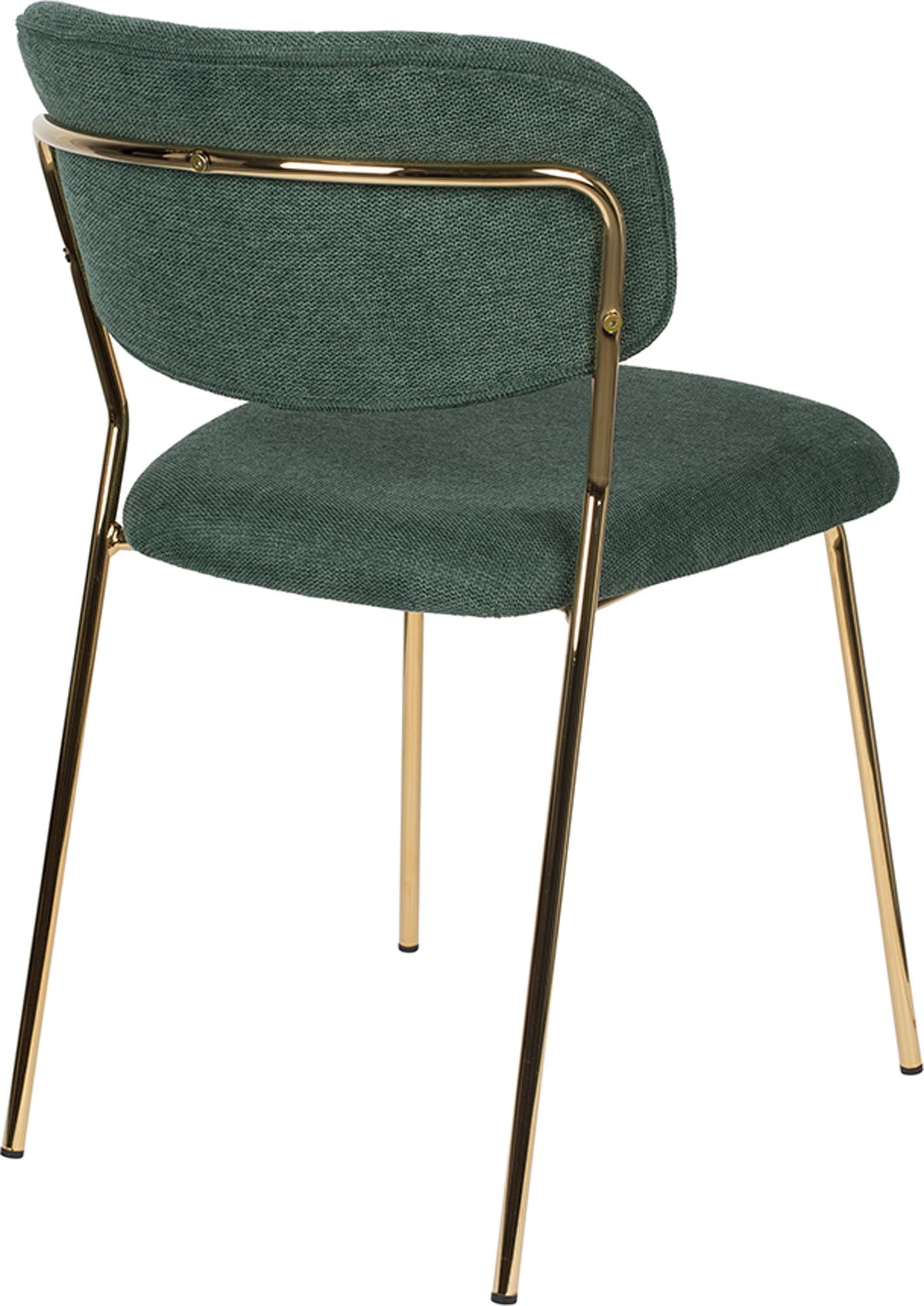 Entdecken Sie den gepolsterten Stuhl Jolien V1 von White Label Living – die perfekte Kombination aus Eleganz und Bequemlichkeit für Ihr Zuhause.