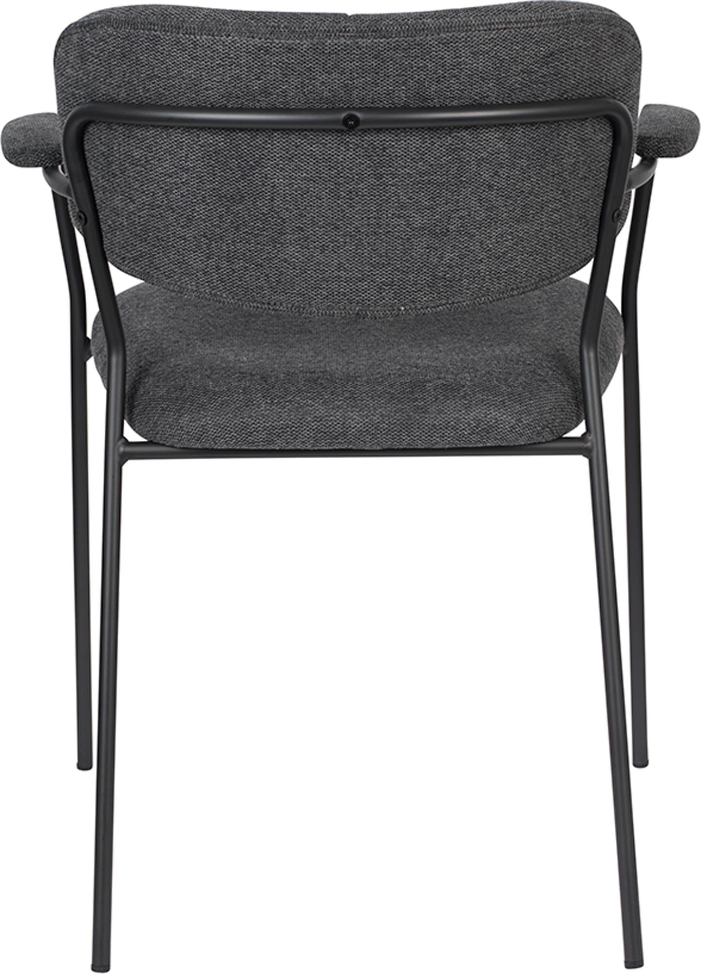 Eleganter Jolien Armlehnstuhl, gepolstert, von White Label Living.