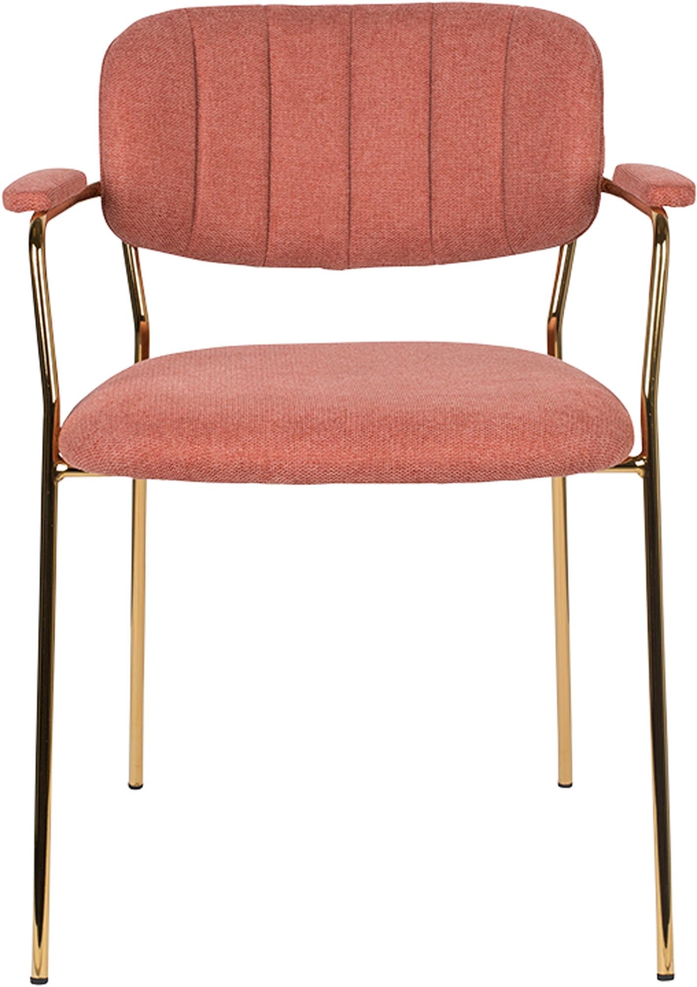 Eleganter Jolien Armlehnstuhl, gepolstert, von White Label Living.