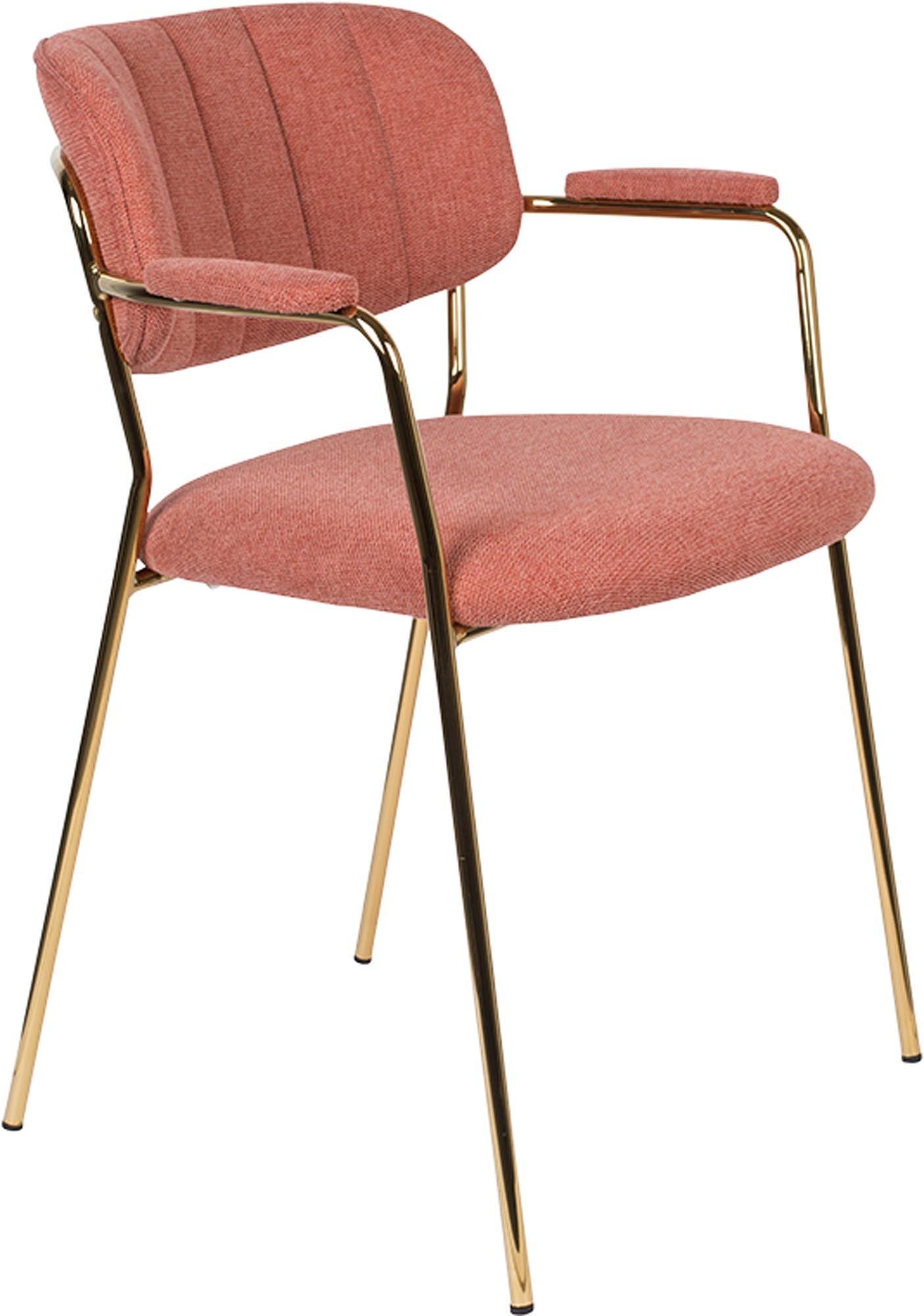 Stilvoller Jolien Armlehnstuhl, gepolstert, von White Label Living.