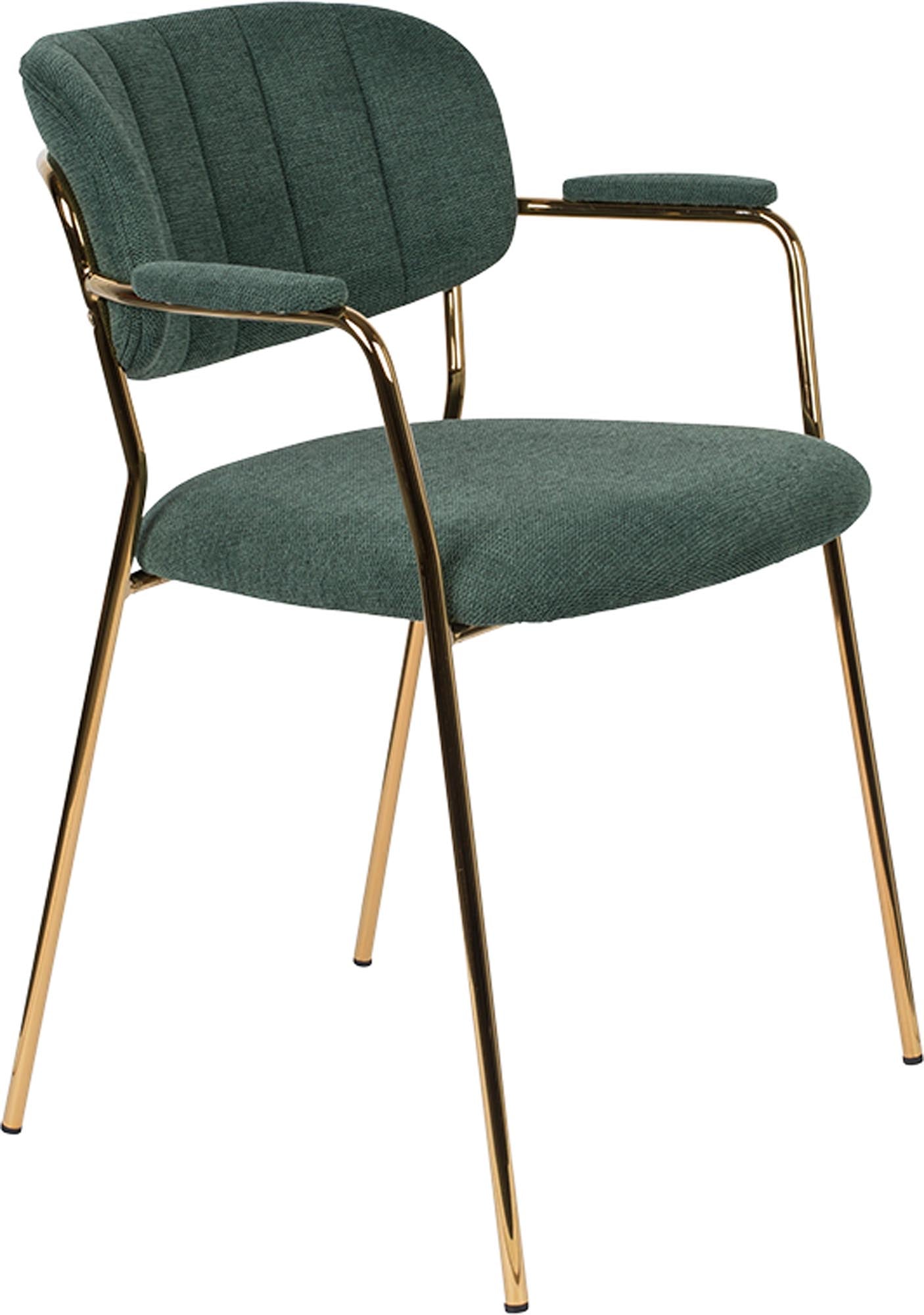 Stilvoller Jolien Armlehnstuhl, gepolstert, von White Label Living.