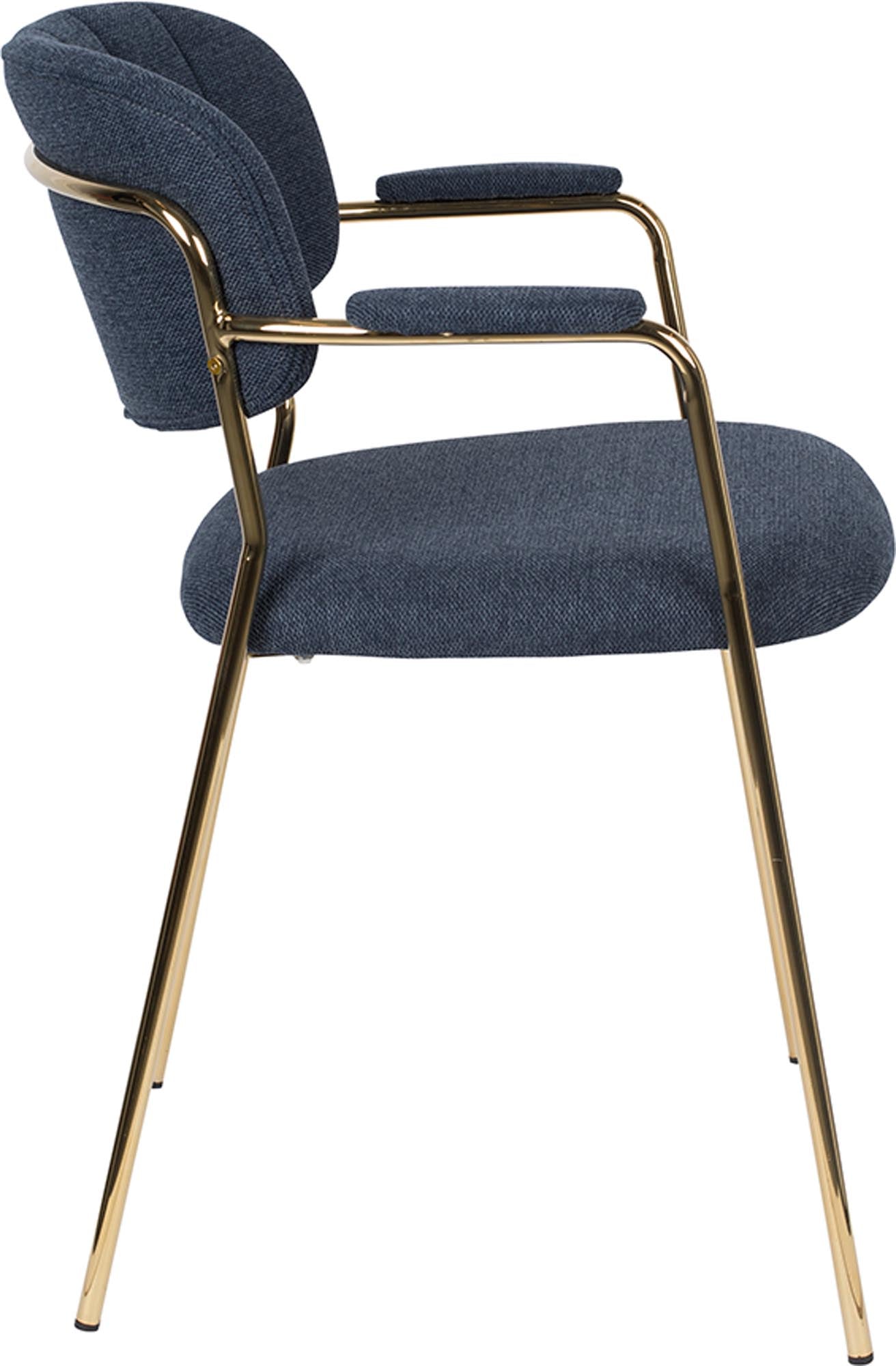 Stilvoller Jolien Armlehnstuhl, gepolstert, von White Label Living.