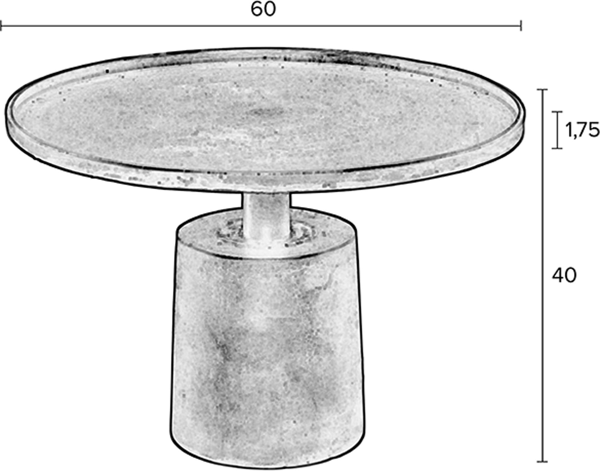 Eleganter Beistelltisch MASON von White Label Living: Minimalistisch, vielseitig und ideal für kleine Räume. Perfekt für Ihr Zuhause!