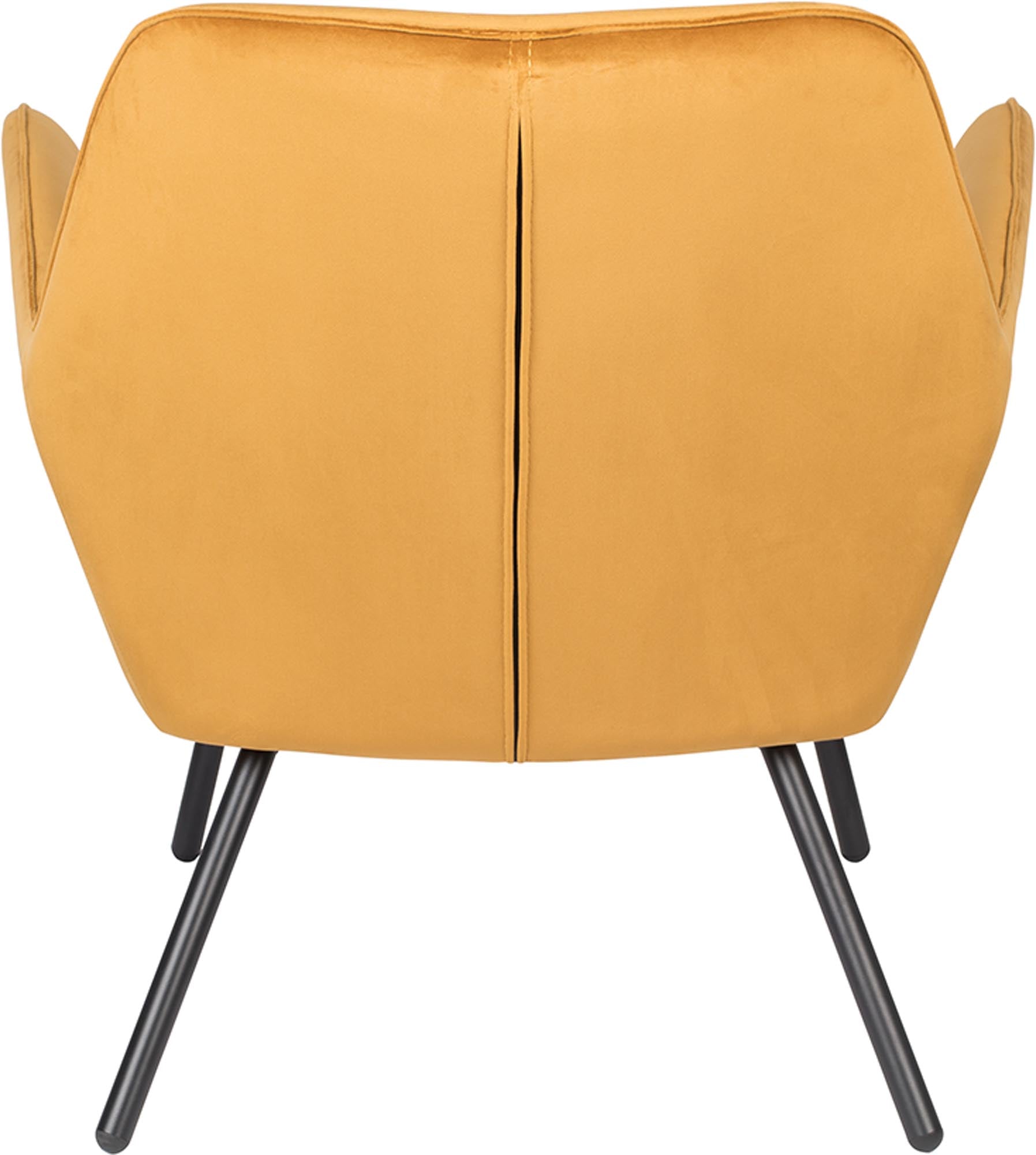 Eleganter Sessel BON VELVET von White Label Living, der mit seiner samtigen Oberfläche stilvolle Akzente in jedem Raum setzt.