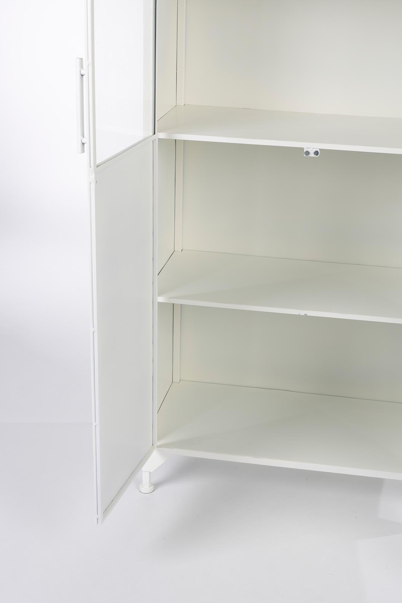 Eleganter 2-türiger MIYA HIGH Schrank von White Label Living – ideal für modernes Wohndesign und praktischen Stauraum.