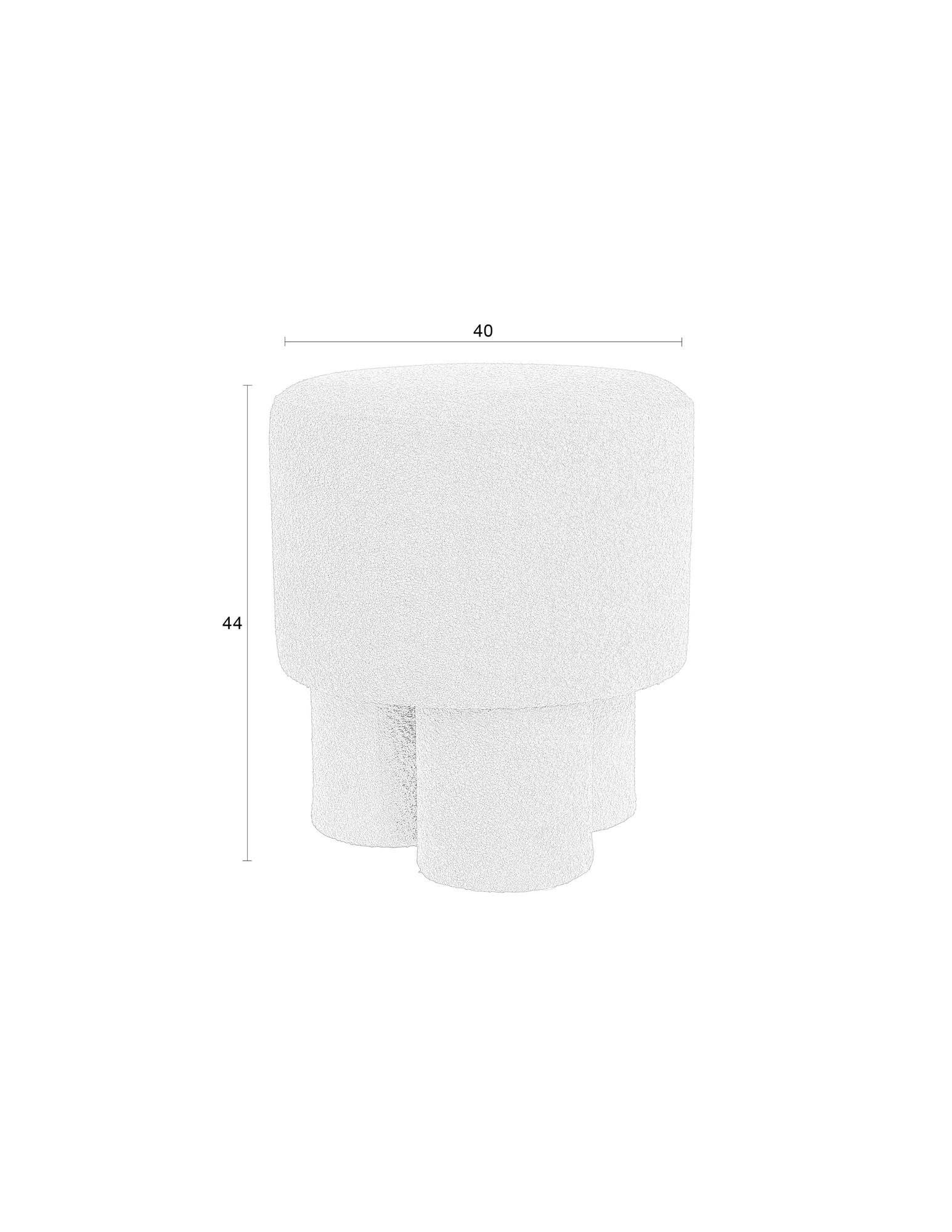 Der Hocker Marcos von White Label Living überzeugt mit stilvollem Design und erstklassiger Verarbeitung für modernes Wohnen.