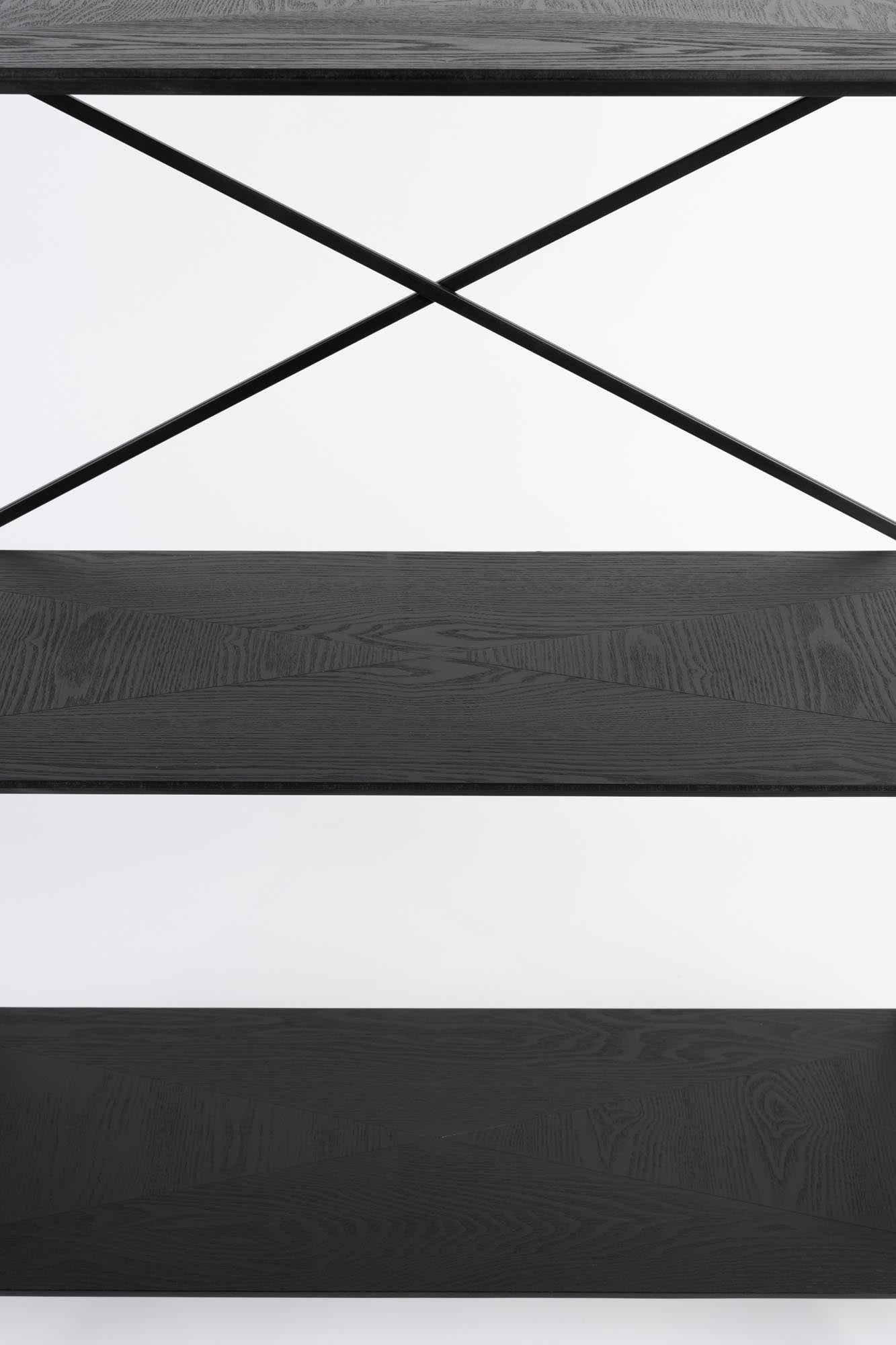 Erleben Sie das Regal Cabinet Marcio von White Label Living: stilvolles Möbelstück mit robustem Design, ideal für jeden Wohnraum und vielseitige Nutzung.