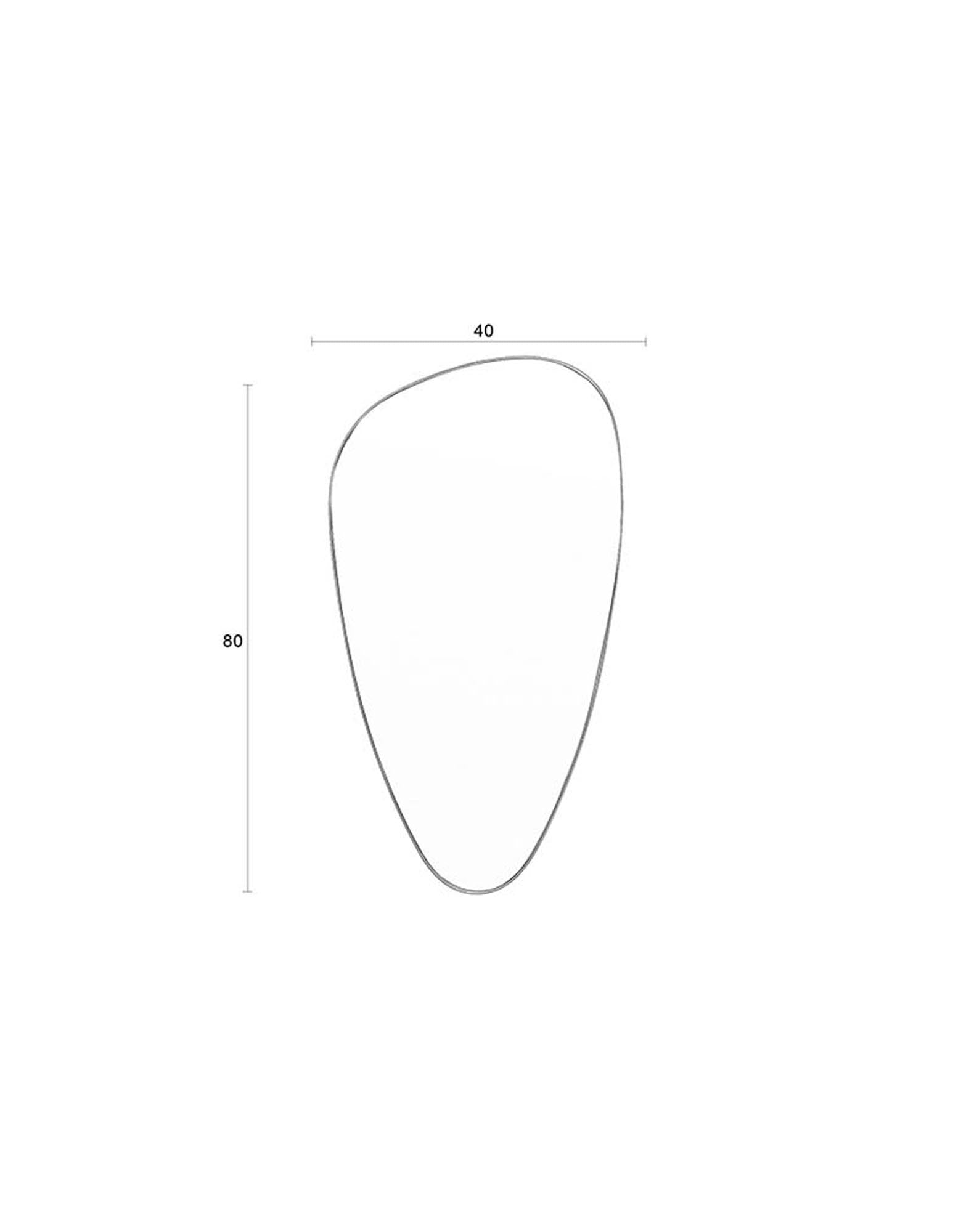 Moderner Spiegel Juna von White Label Living: Elegantes Design, robuster Metallrahmen, langlebig, vielseitig einsetzbar, stilvolles Wohnaccessoire.