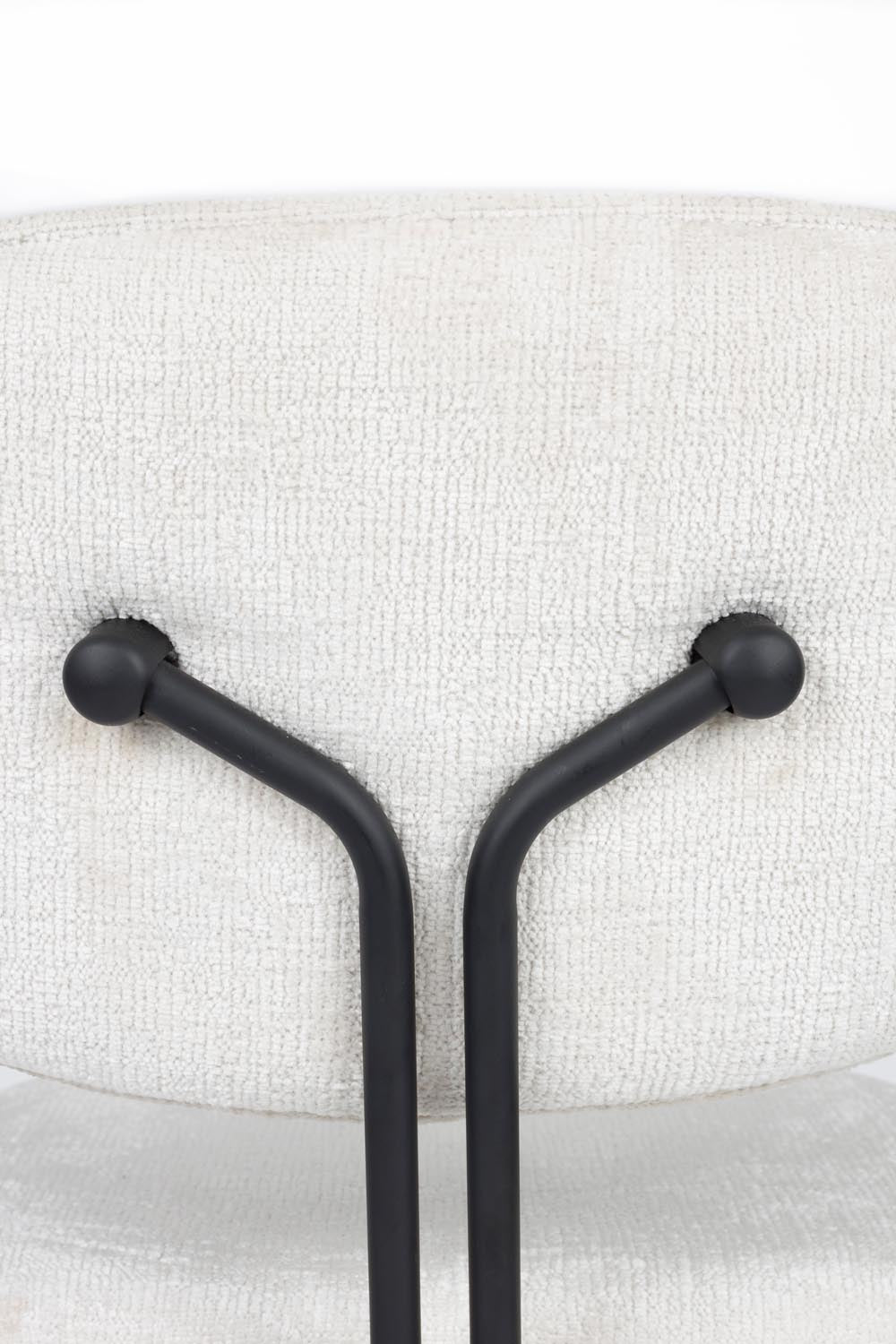 Moderner Off-White Bouton Stuhl von White Label Living für Ihr Zuhause.