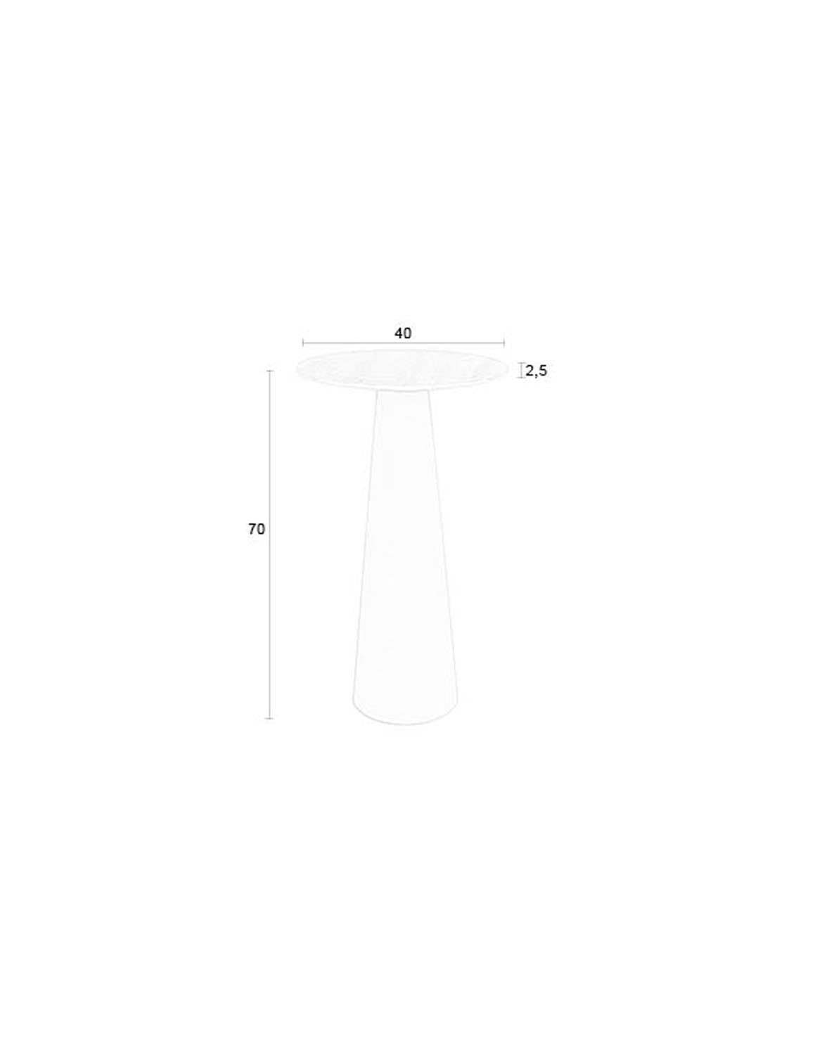 Eleganter Joya Beistelltisch hoch von White Label Living: Ideal für jeden Raum, vereint Design und Funktionalität in perfekter Harmonie.