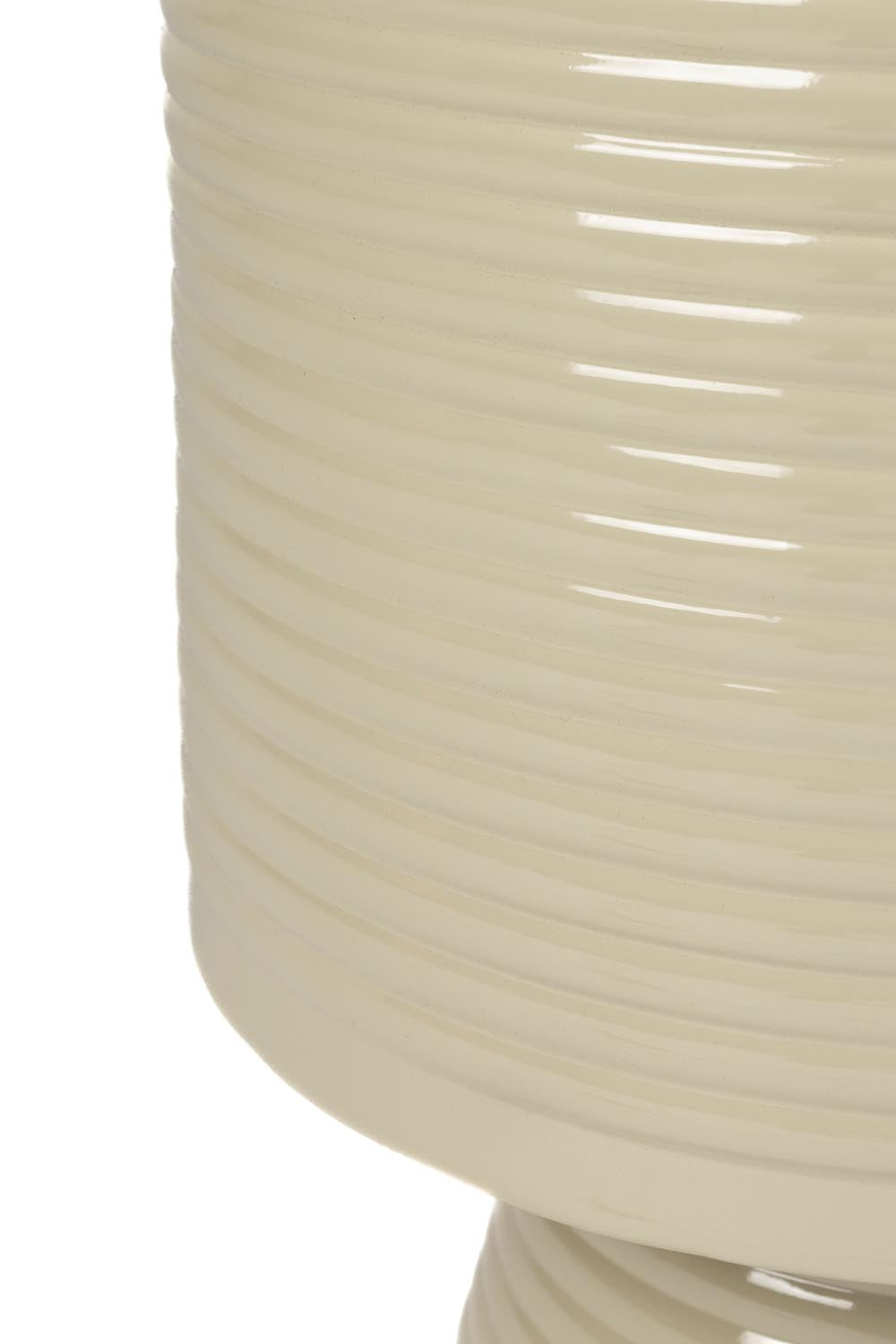 Moderner Beistelltisch Sven in Elfenbein von White Label Living.