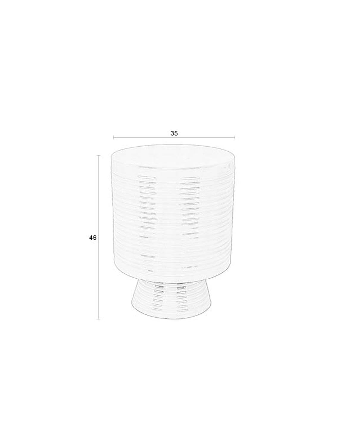 Eleganter Beistelltisch Sven in Elfenbein L von White Label Living – vielseitig, modern und ein echter Blickfang für jedes Zuhause.