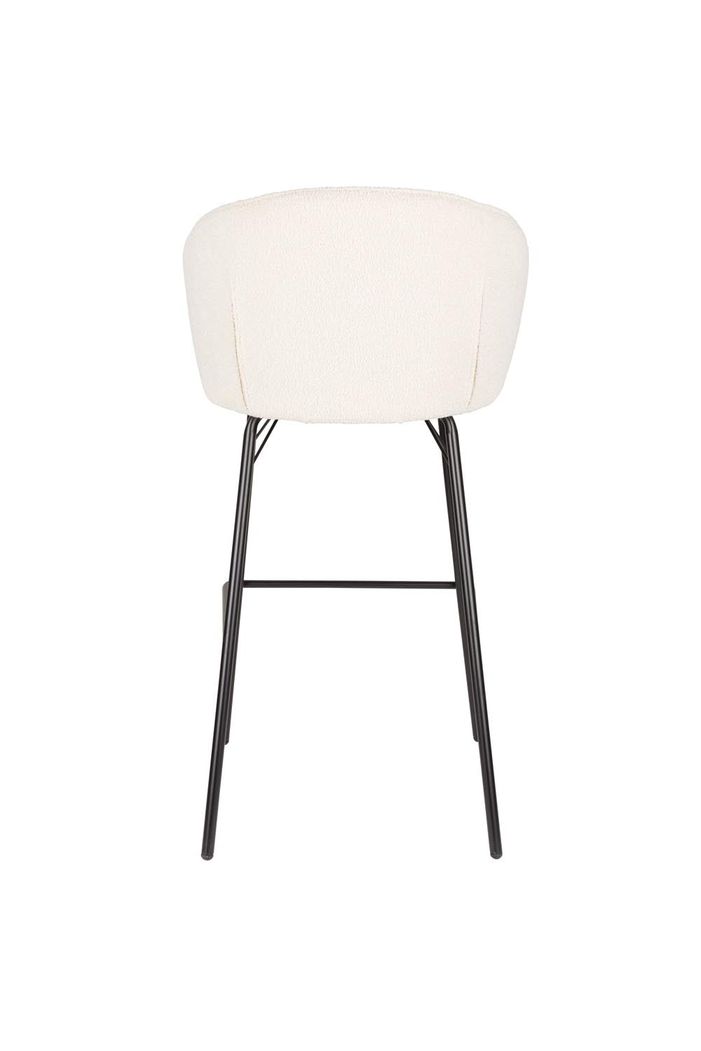 Eleganter Barhocker Joa Weiss: Stilvoller Komfort von White Label Living.