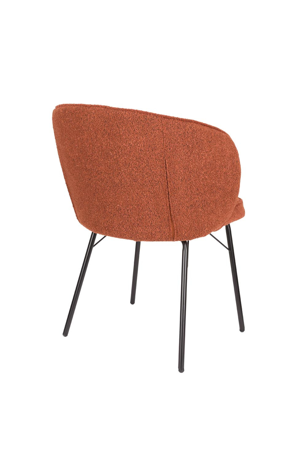 Eleganter Stuhl Joa Terra von White Label Living in warmen Naturtönen.