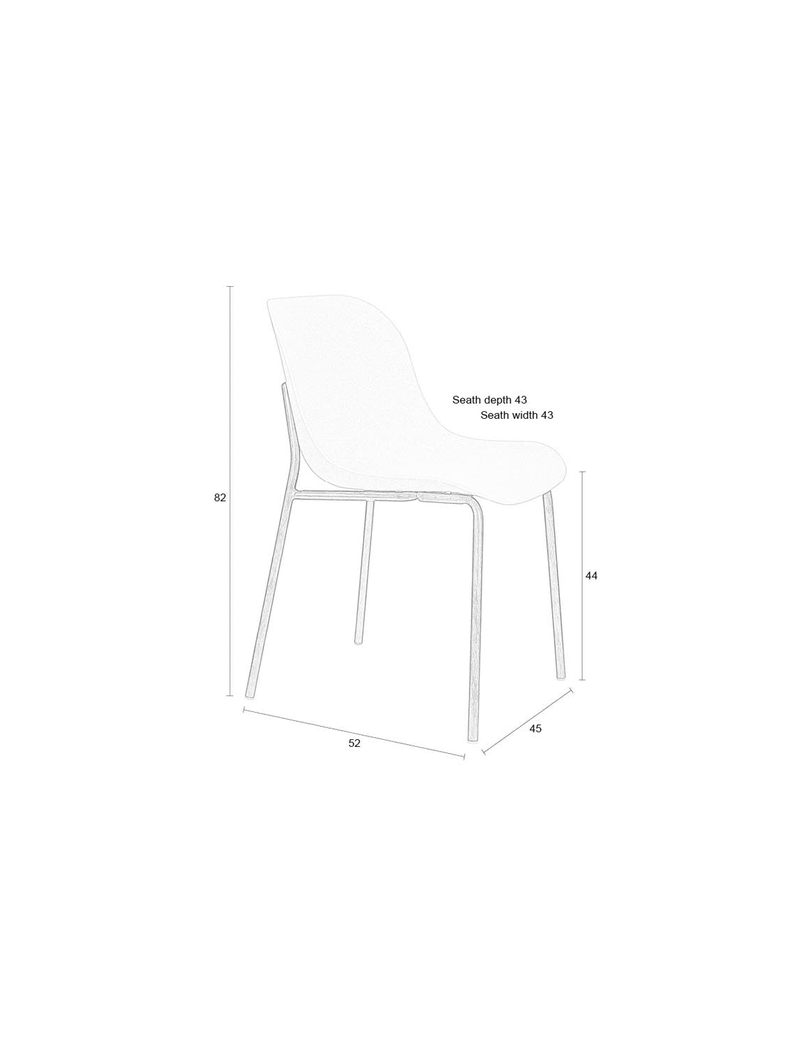 Stuhl Weizen von White Label Living: Stilvoller Komfort für Ihr Zuhause.