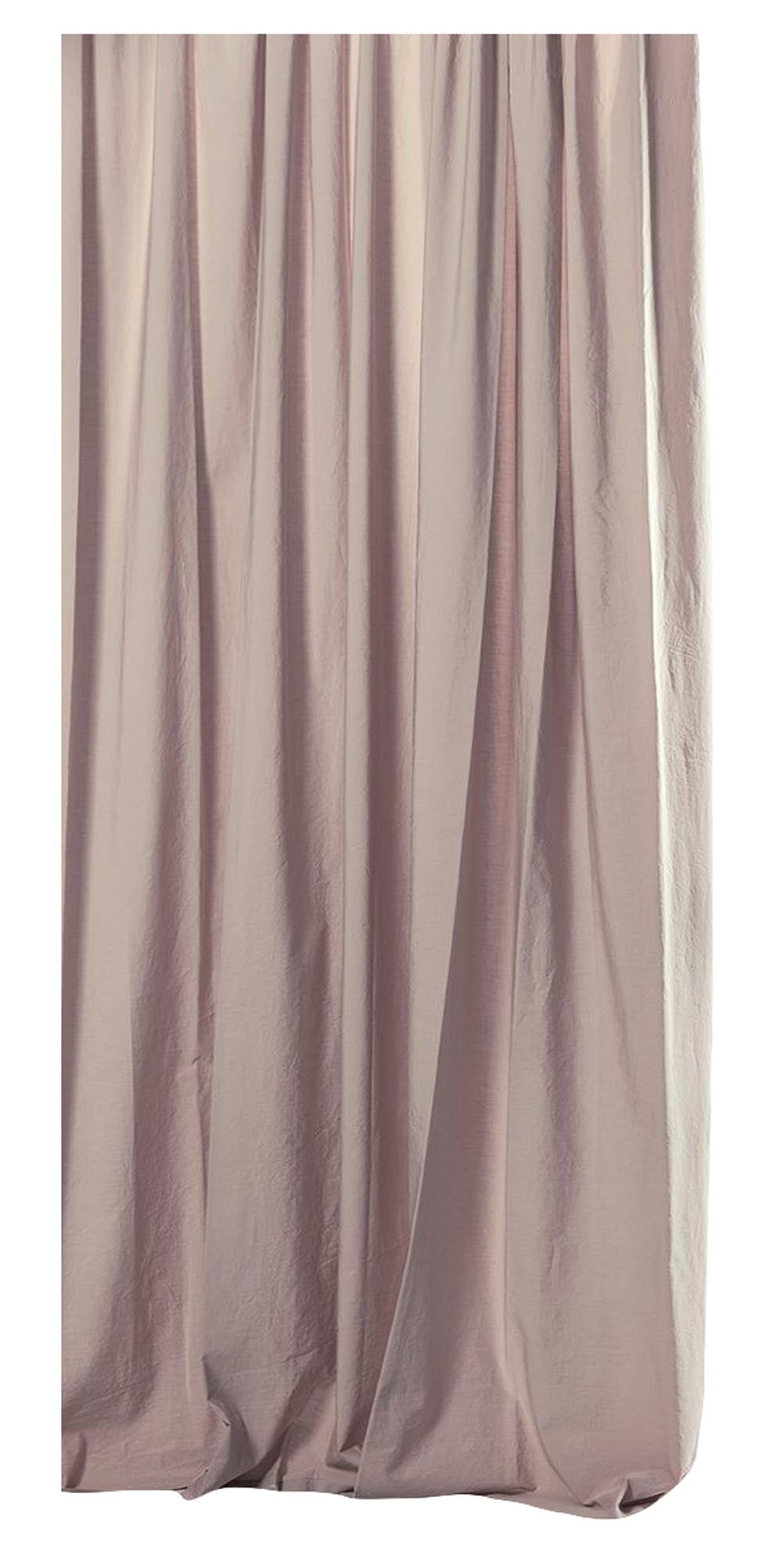 Eleganter rosa Vorhang aus feiner ägyptischer Baumwolle von ZigZagZurich – perfekt für ein zeitgemäßes und stilvolles Zuhause.