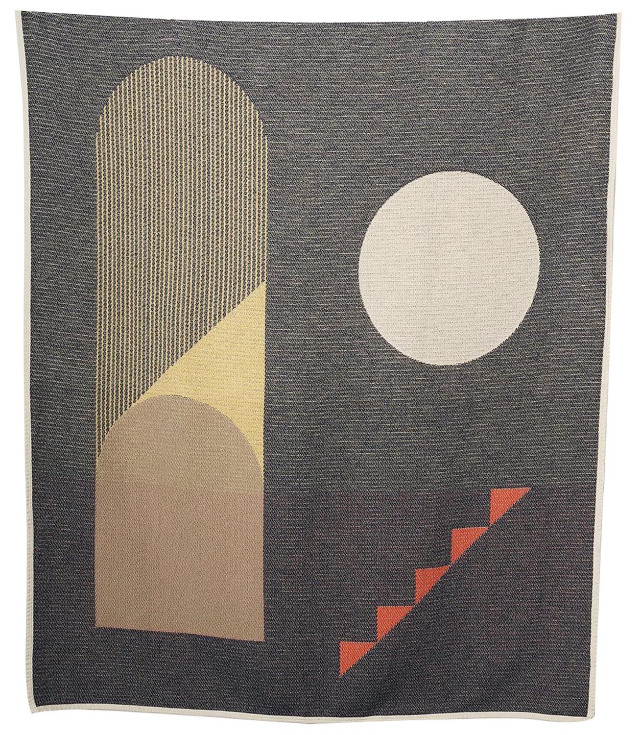 Die B to C Decke von ZigZagZurich: Kunstwerk aus Baumwolle, atmungsaktiv, farbenfroh, vielseitig, maschinenwaschbar.