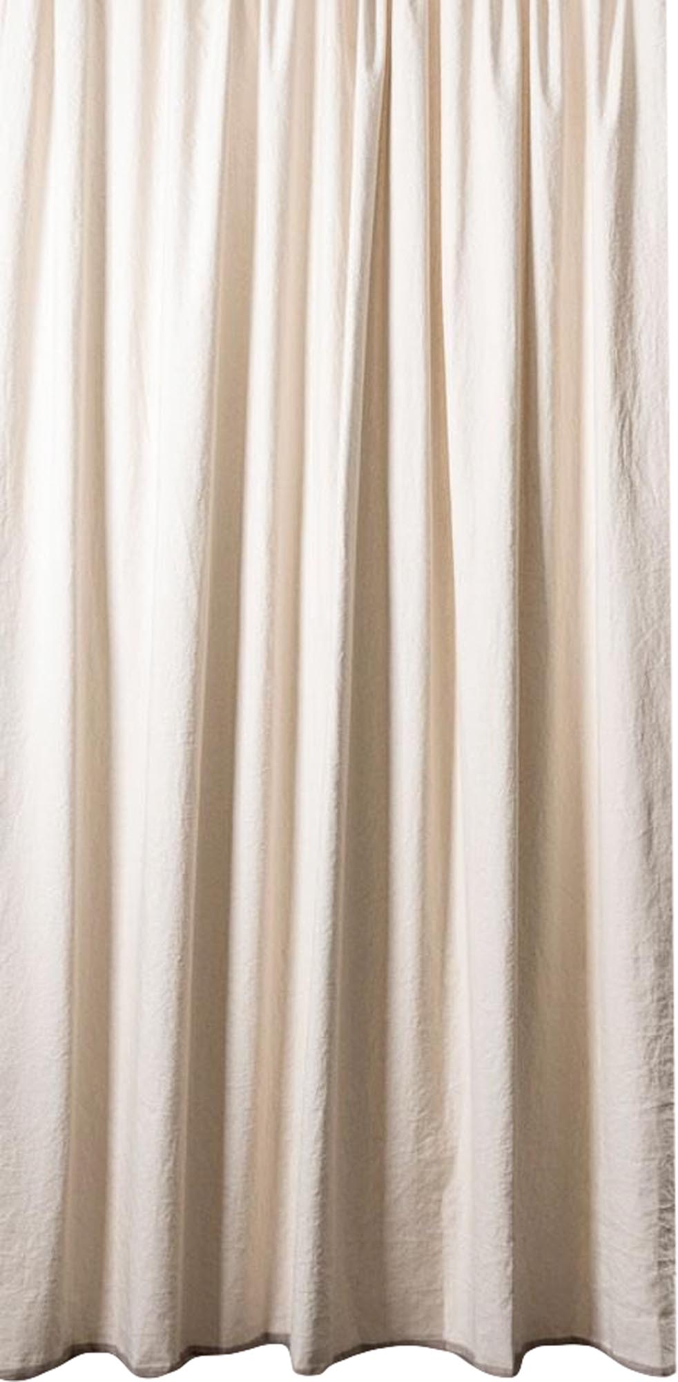 Erleben Sie den Belize Baumwollvorhang von ZigZagZurich – edel, schwer und aus hochwertigem Baumwoll-Leinen-Mix für ein stilvolles Ambiente.