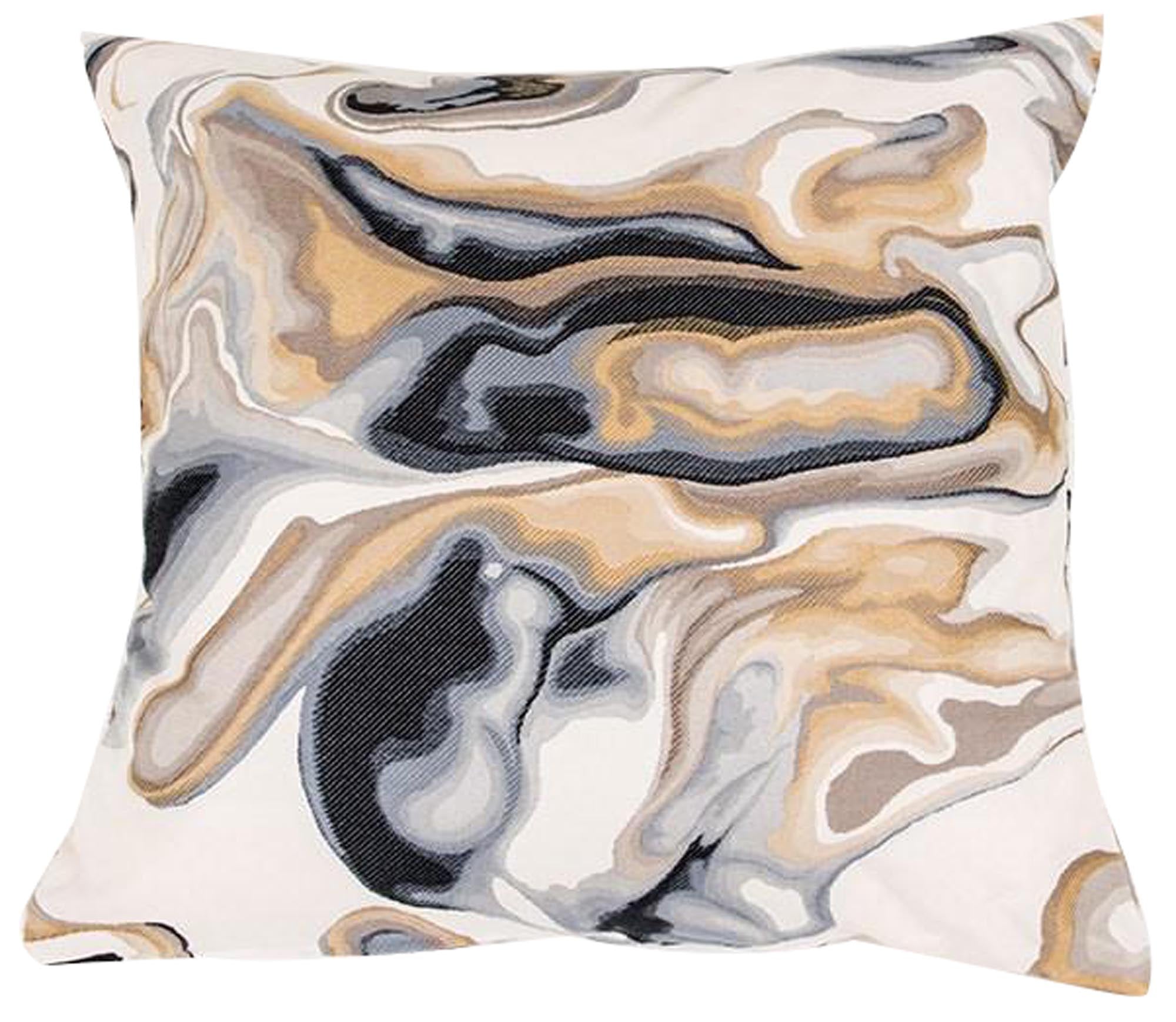 Eleganter Kissenbezug Osmosis in Blau/Grau von ZigZagZurich, aus hochwertigem Material, modern und stilvoll für Ihr Zuhause.