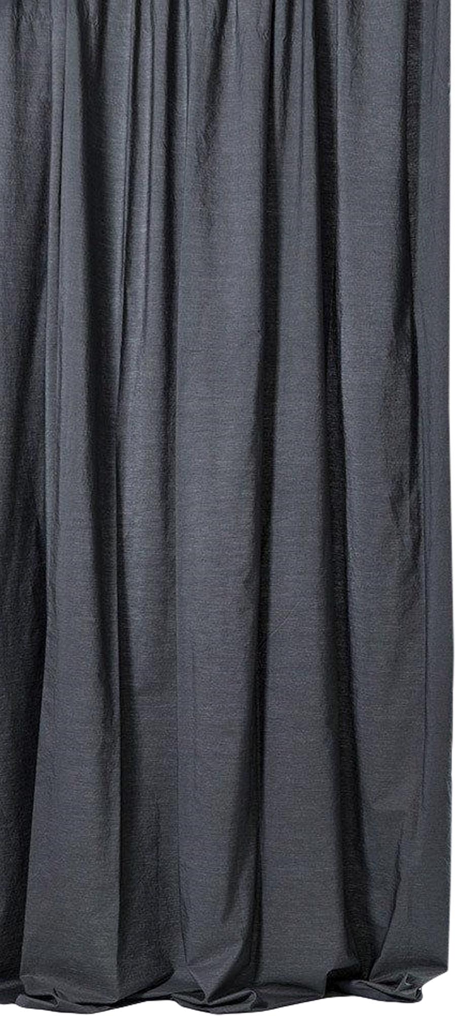 Eleganter Vorhang aus ägyptischer Baumwolle in Grau von ZigZagZurich.