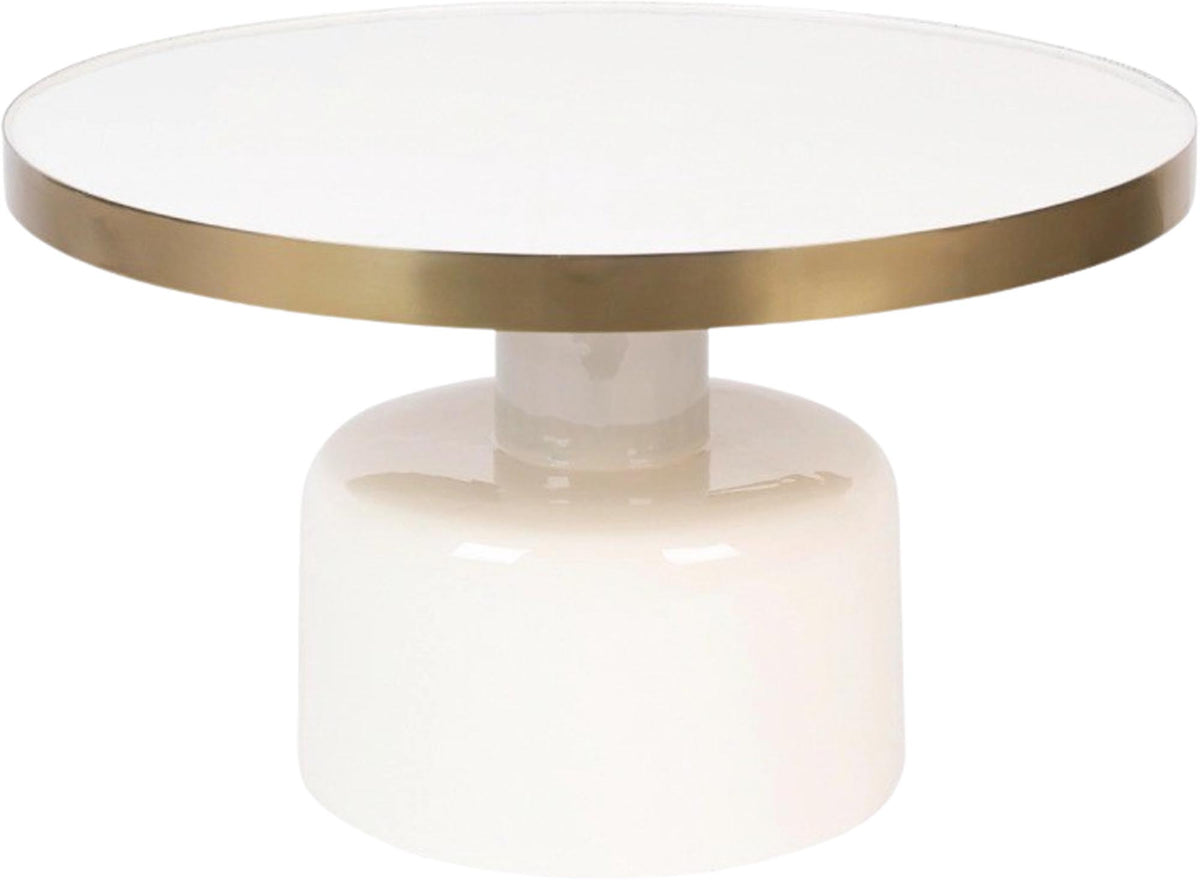 Beistelltisch Glam in Weiss präsentiert im Onlineshop von KAQTU Design AG. Couchtisch ist von Zuiver
