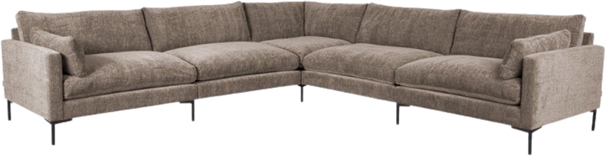 Das geräumige Sofa Summer 7-Sitzer von Zuiver bietet Komfort und Stil für grosse Familien, mit individueller Farbauswahl.