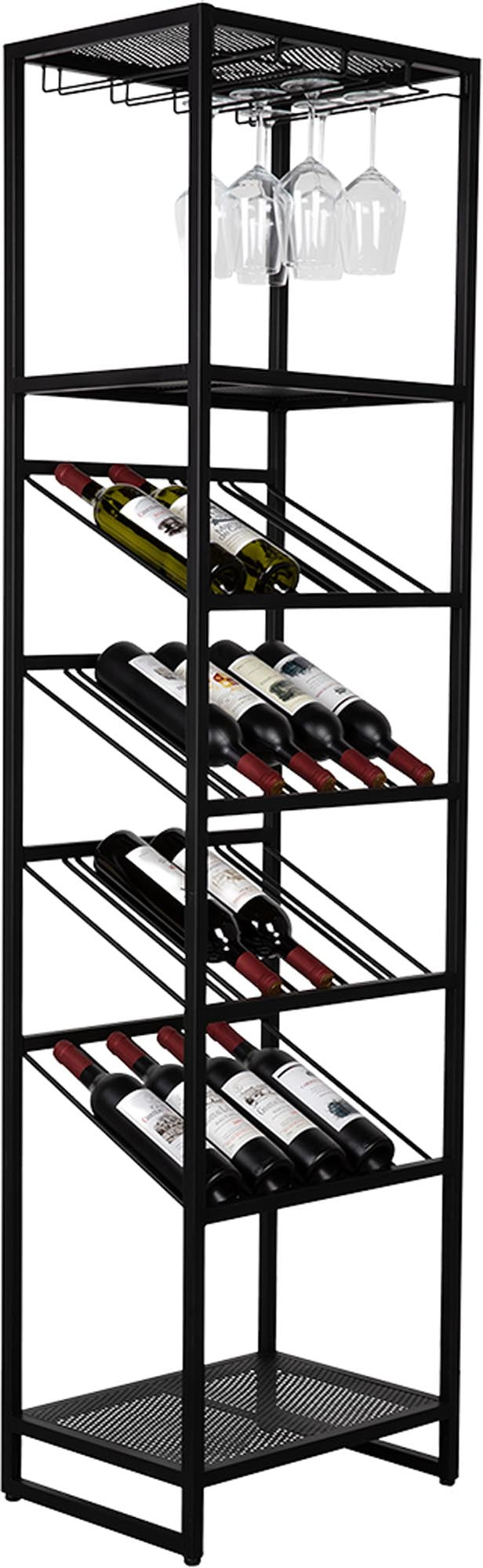 Elegantes Weinregal Cantor von Zuiver – ideal für die stilvolle Aufbewahrung und Präsentation Ihrer Weinsammlung.