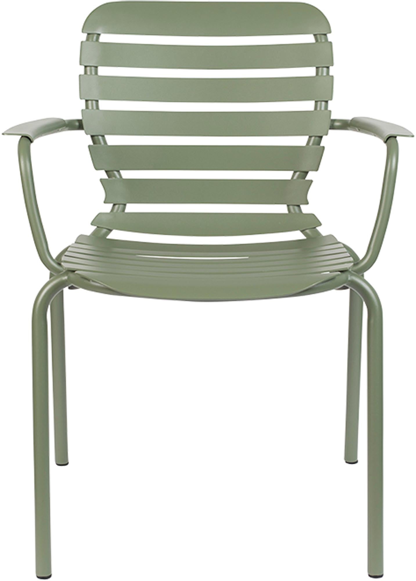 Moderner Zuiver Vondel Gartenstuhl mit bequemen Armlehnen.