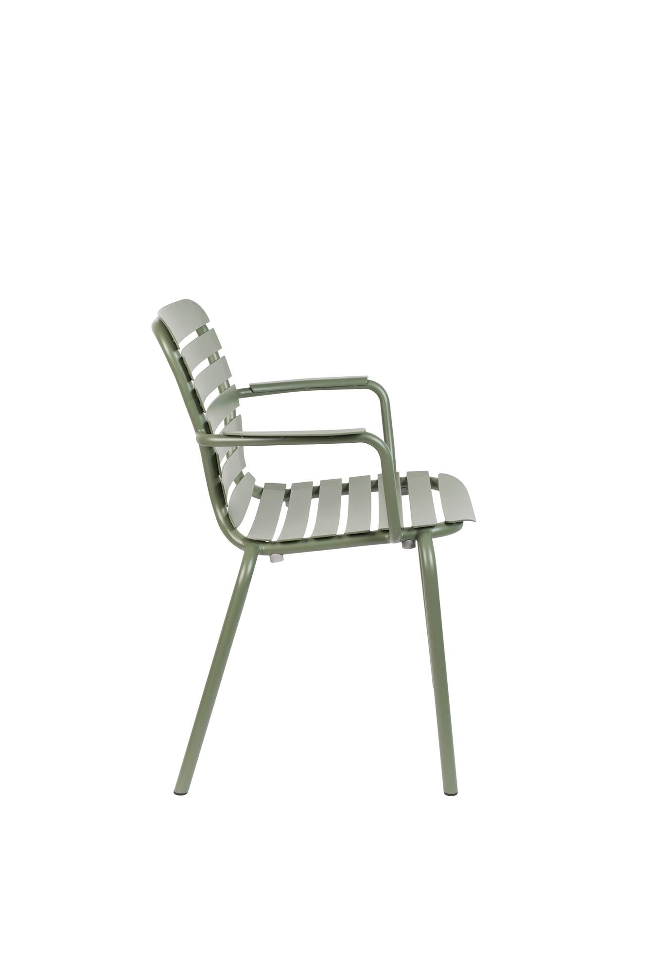 Eleganter Gartenstuhl Vondel von Zuiver mit Armlehnen. Ideal für stilvolle Gärten, wetterbeständig und in verschiedenen Farben erhältlich.