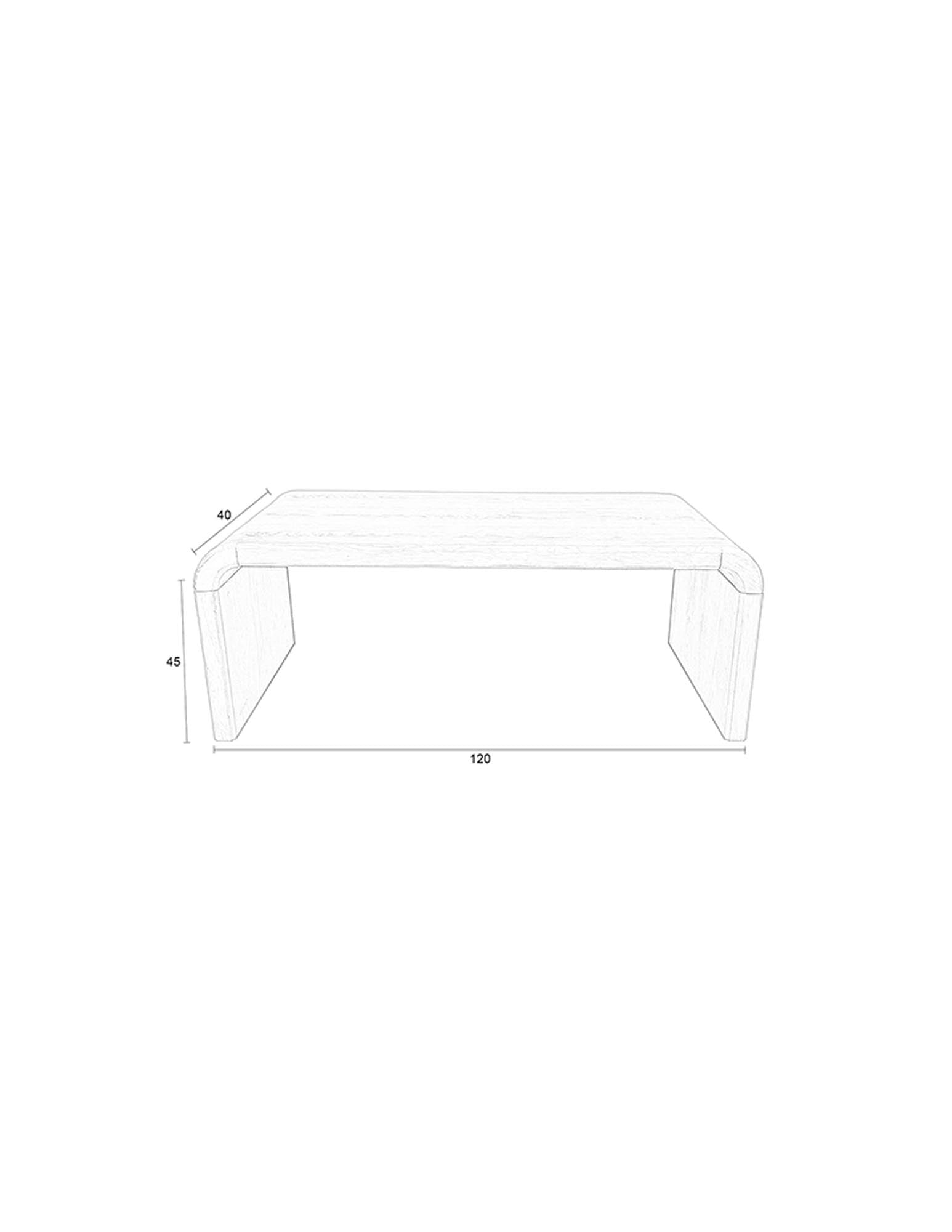 Stilvoller Zuiver Coffee Tisch Brave: Eichenholz, Gummibaum, skandinavisches Design, langlebig, vielseitig, elegant.