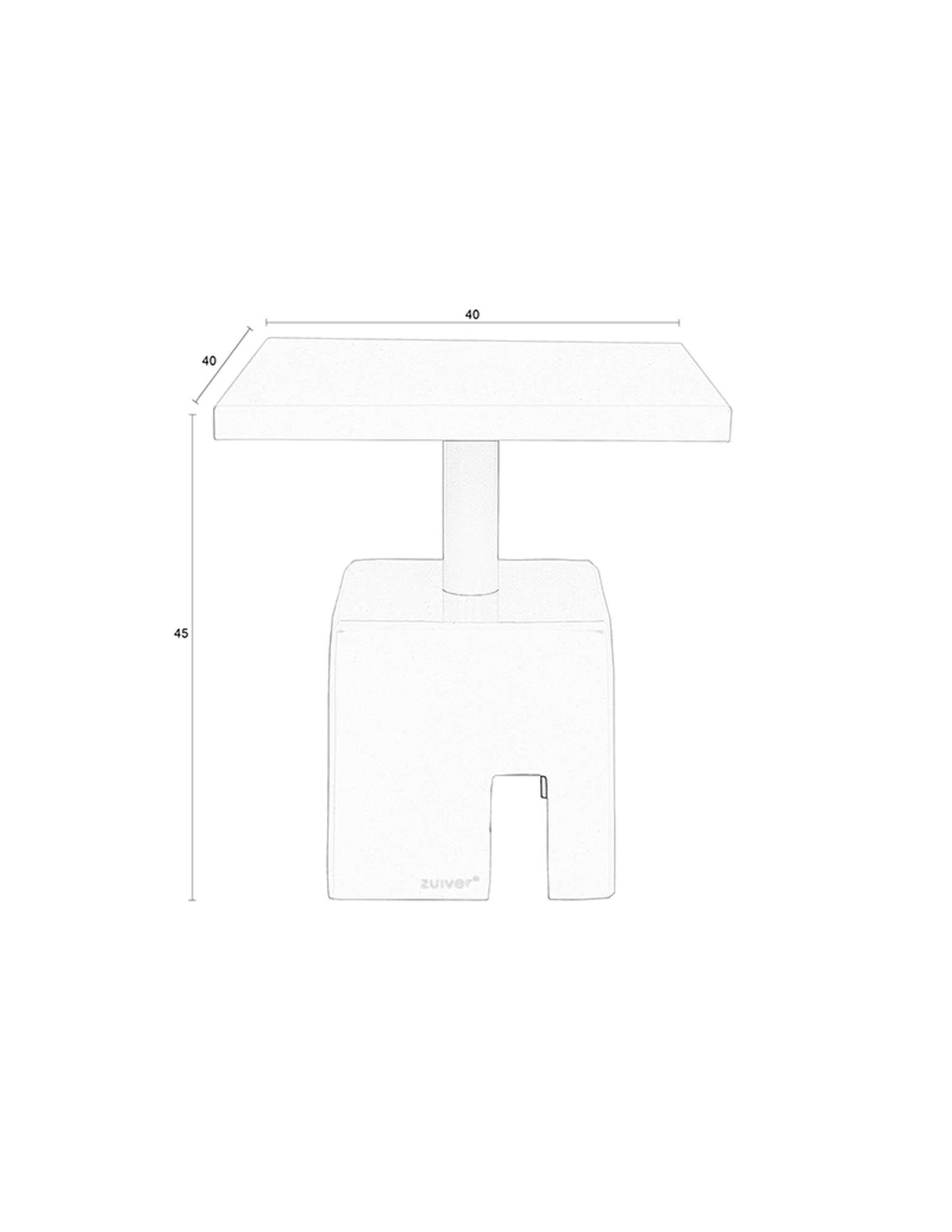 Entdecken Sie den Beistelltisch Chubby von Zuiver: Stilvolles, robustes Design aus pulverbeschichtetem Eisen, ideal für jeden Raum.