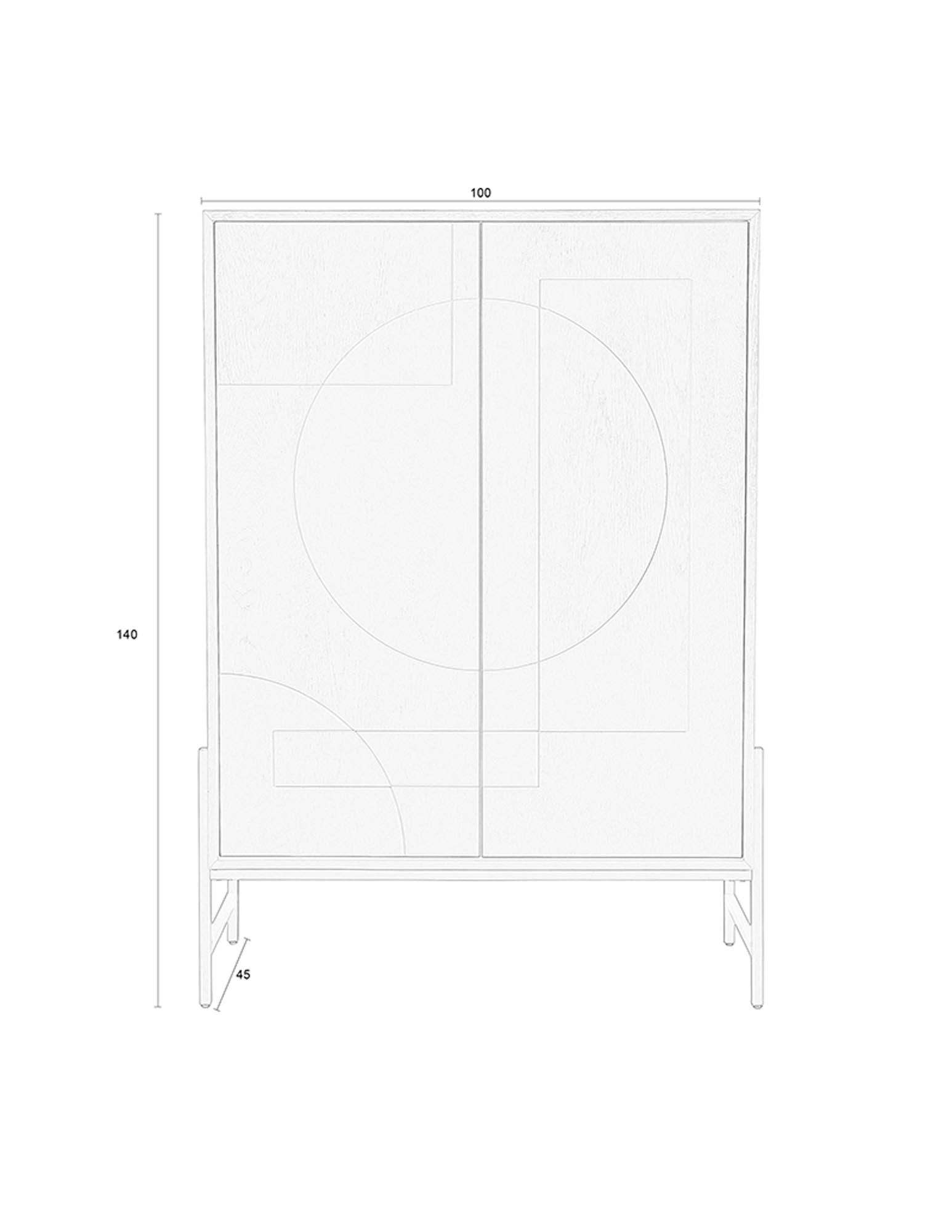 Erleben Sie das Cabinet Faces von Zuiver: Stilvolles Design, edles Eichenholz und großzügige Stauraumoptionen für Ihr Zuhause.