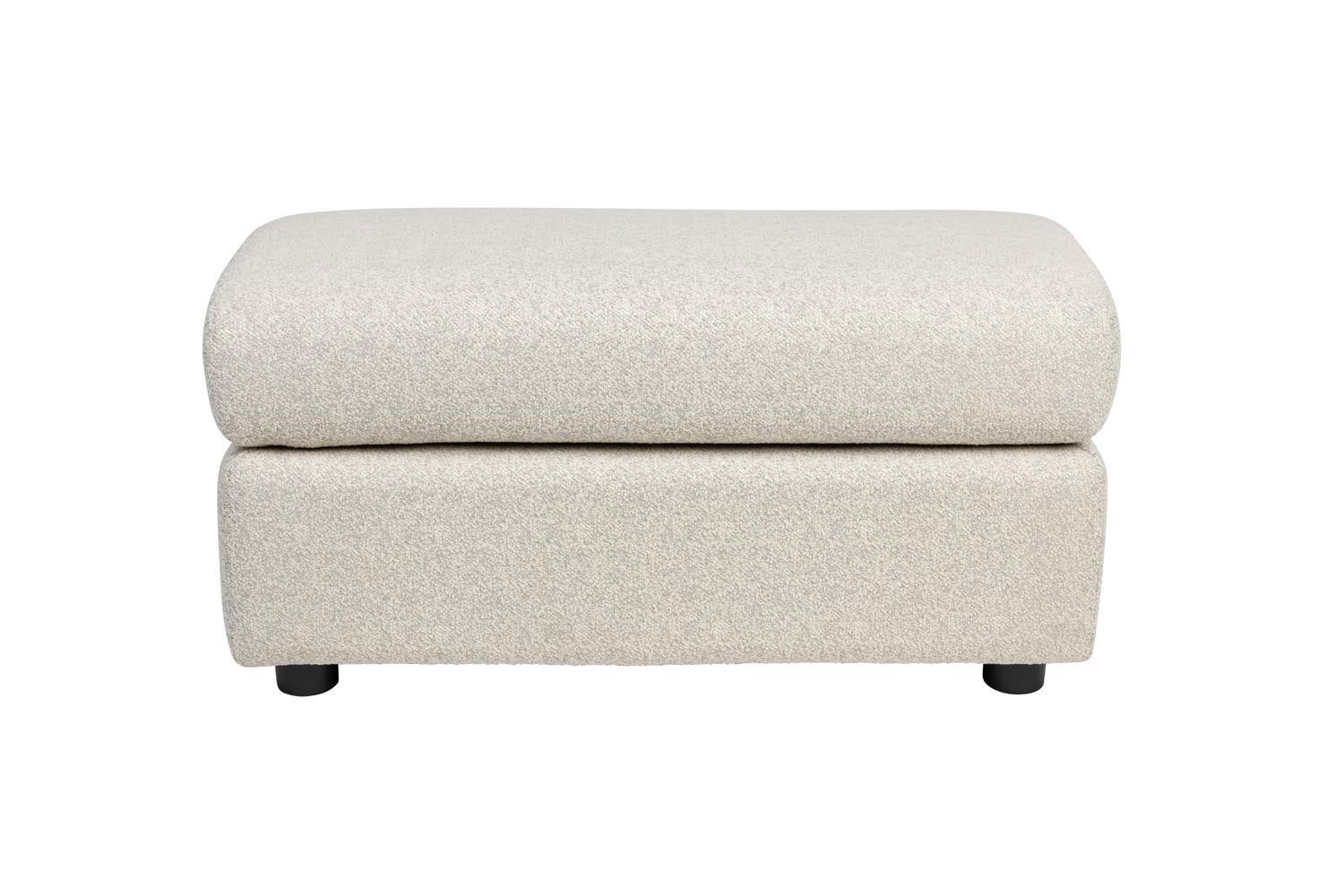 Eleganter Mississippi Hocker: wetterbeständig, cremefarben, ideal für drinnen & draussen. Inkl. Schutzhülle, perfekt kombinierbar.