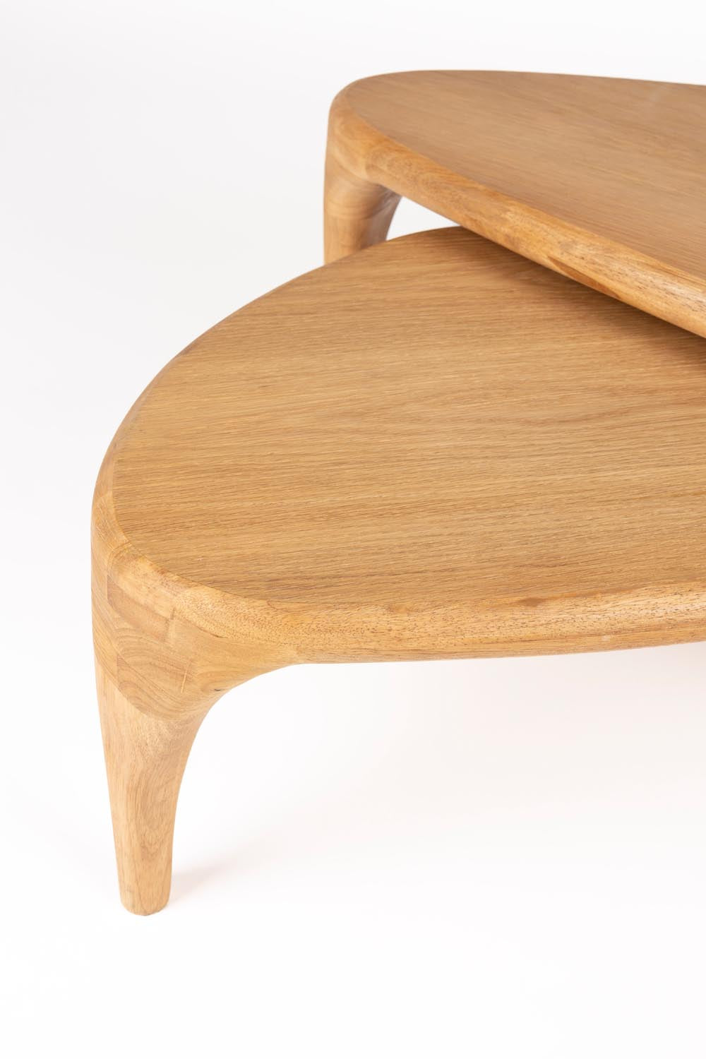 Isla Couchtisch-Set: Stilvolle Natur-Optik für modernes Wohnen.