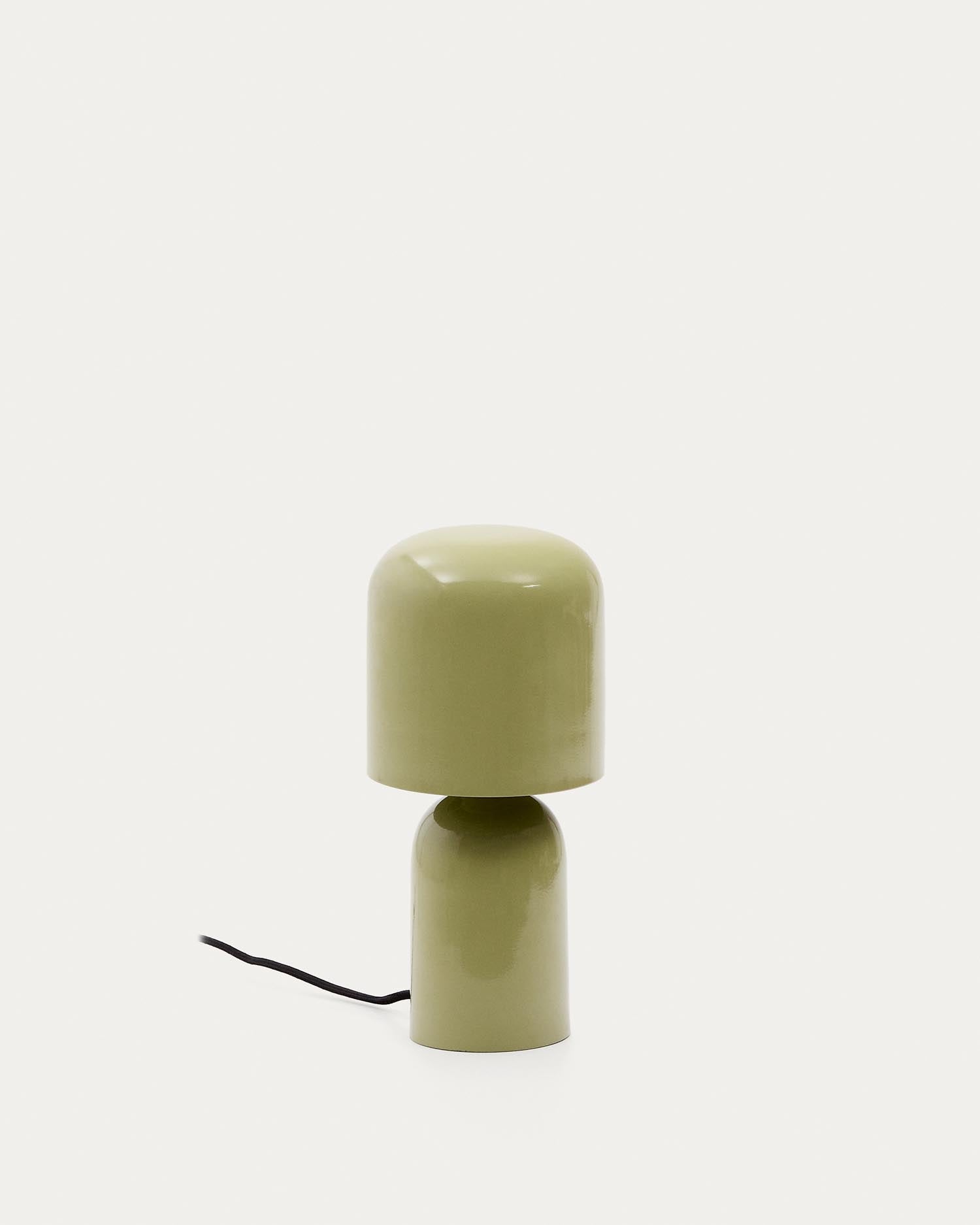 Tischleuchte Monze aus hellgrün lackiertem Metall in Grün präsentiert im Onlineshop von KAQTU Design AG. Tischleuchte ist von Kave Home
