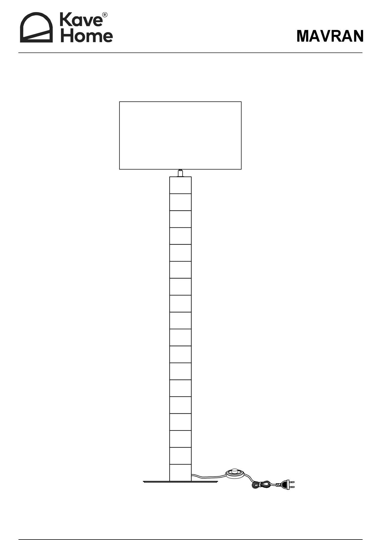 Stehlampe Mavran mit Baumwollschirm und Keramiksockel in Braun und Senfgelb in Mehrfarbig präsentiert im Onlineshop von KAQTU Design AG. Stehleuchte ist von Kave Home