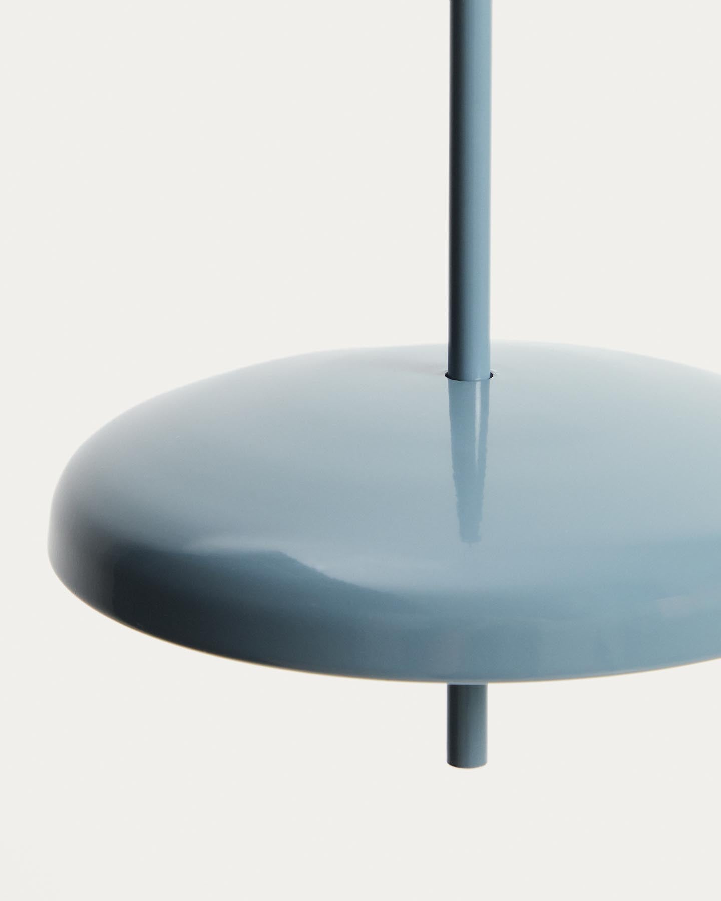 Tragbare Deckenleuchte Porte aus blauem Aluminium, Ø 16 cm in Blau präsentiert im Onlineshop von KAQTU Design AG. Lampenschirm ist von Kave Home