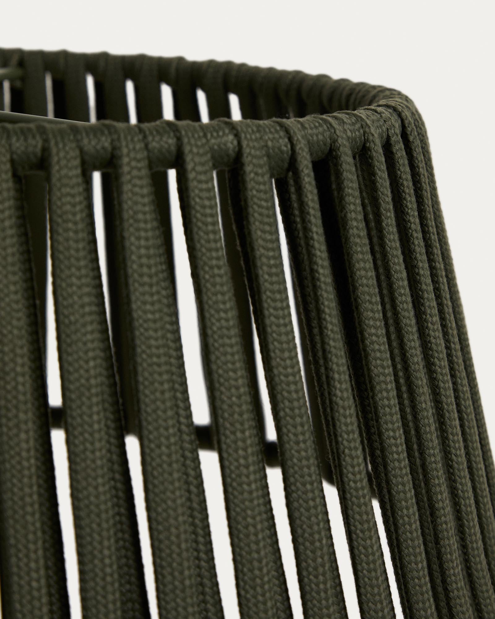 Lampenschirm für Deckenleuchte Aldet aus flachem Seil in Grün, Ø 46 cm in Grün präsentiert im Onlineshop von KAQTU Design AG. Outdoor Pendelleuchte ist von Kave Home