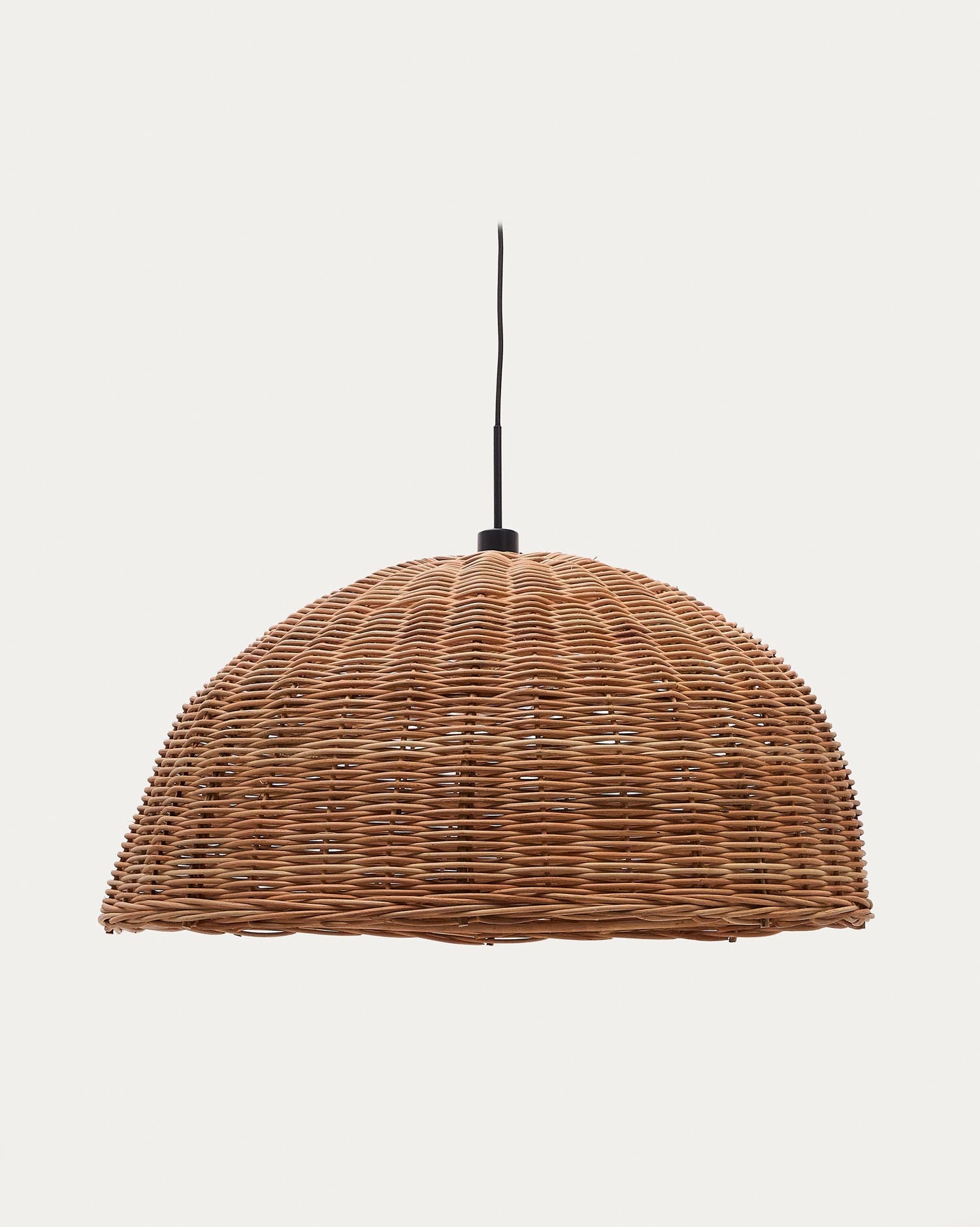 Jornets Rattan-Lampenschirm Ø 80 cm: Handgefertigt, naturfarben, ideal für grosse Räume. Organisch, elegant, einzigartig. Perfekt für moderne und rustikale Stile.
